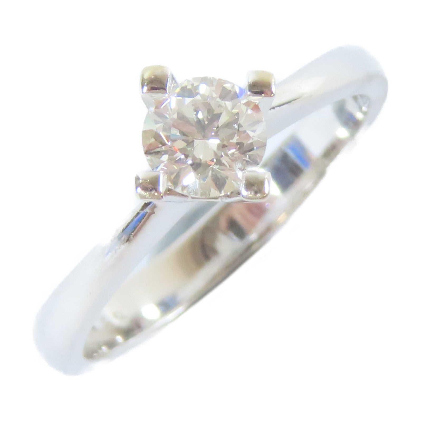JEWELRY 【激減優惠】18K白金Diamond Ring0.42ct鑽石戒指US#6