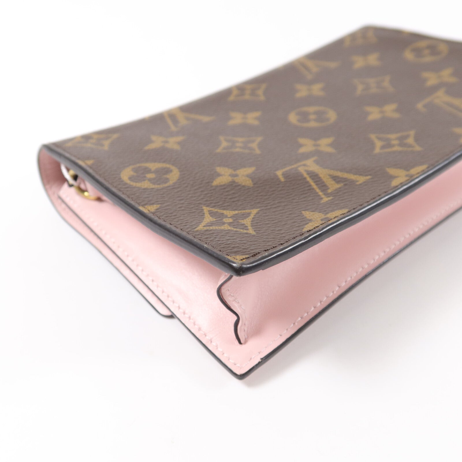 LOUIS VUITTON Monogram Flore Chain Wallet鏈帶肩背袋