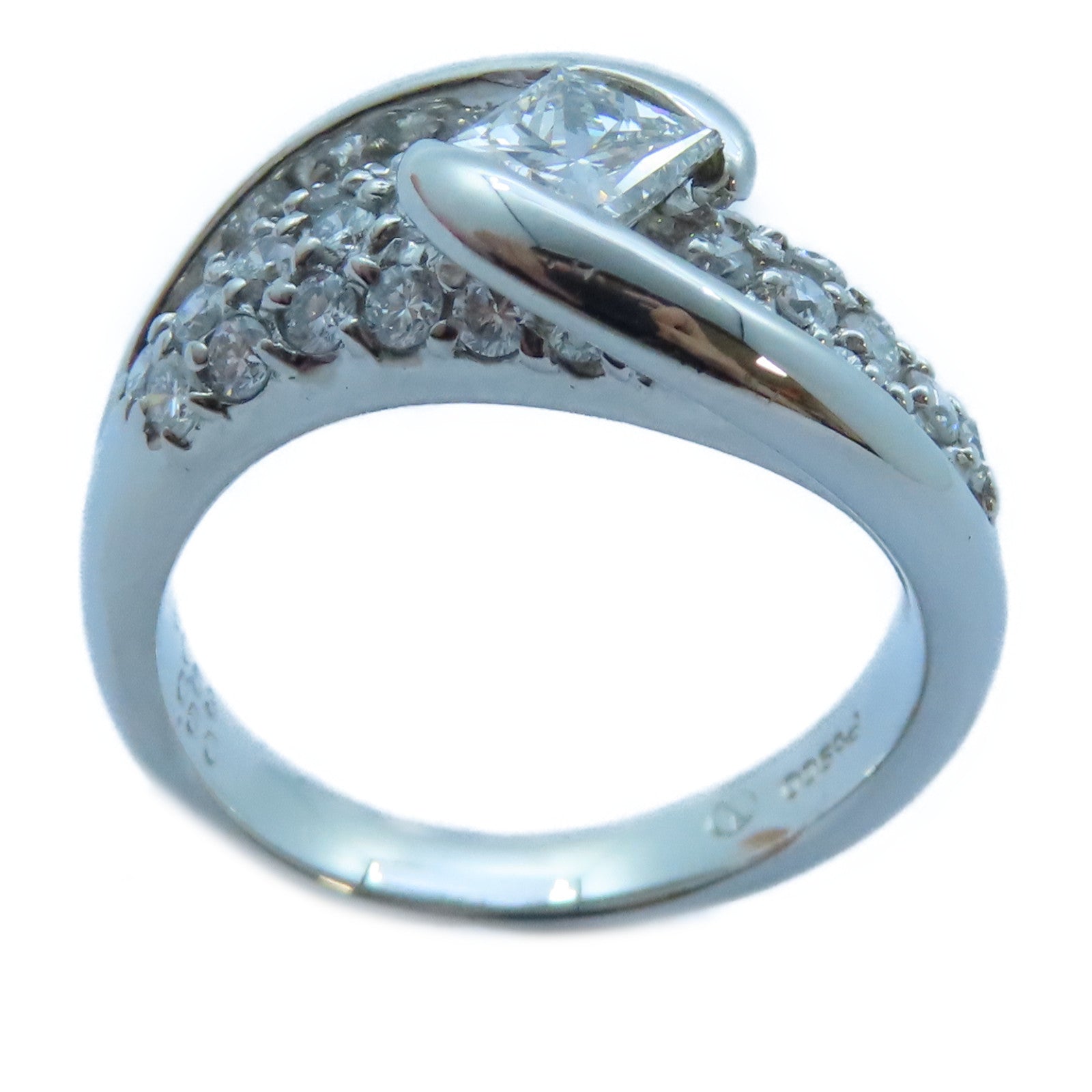 JEWELRY PT900白金Diamond Ring 0.53ct/0.60ct鑽石戒指US#6