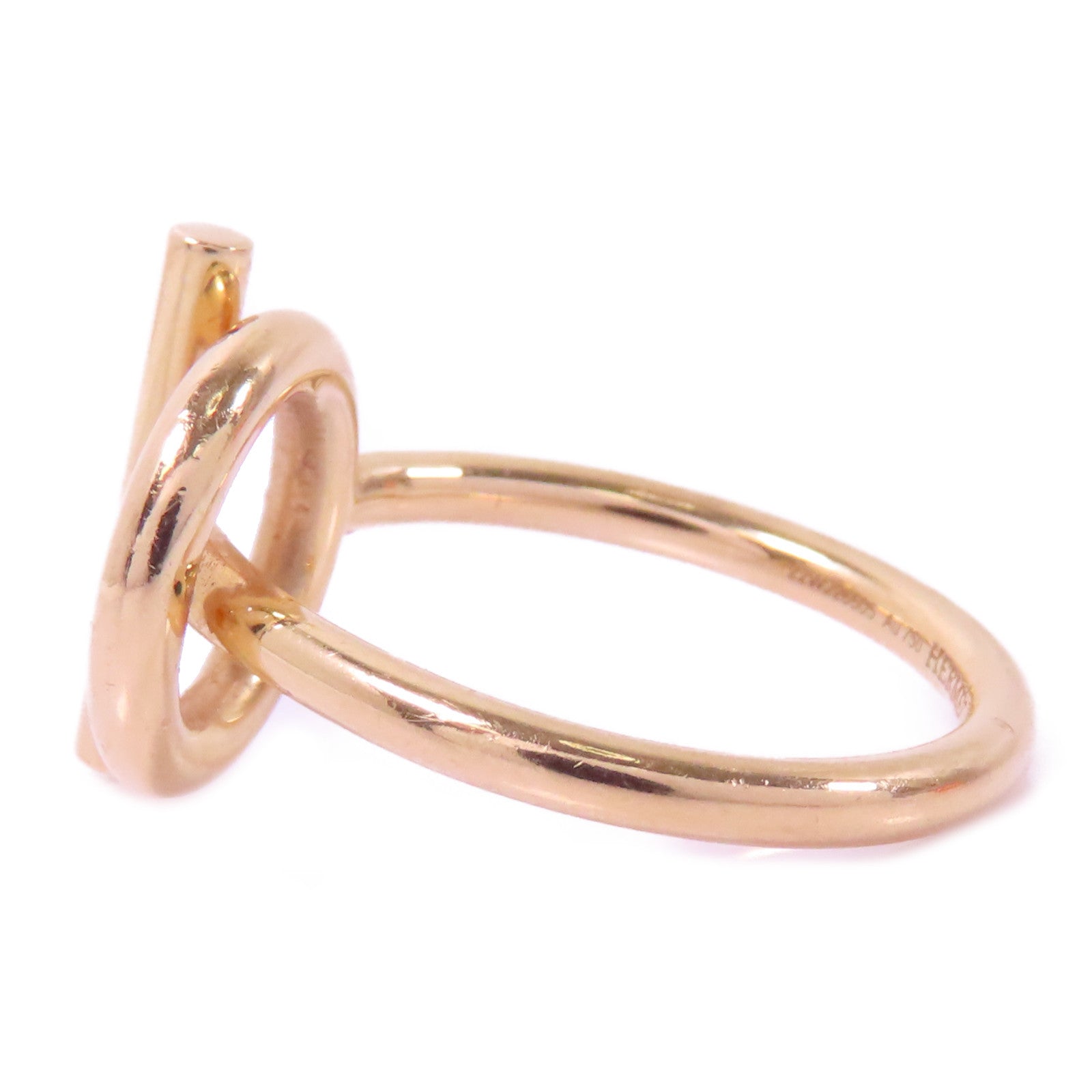 HERMES 18K玫瑰金Echappee Hermes#51/戒指US#6