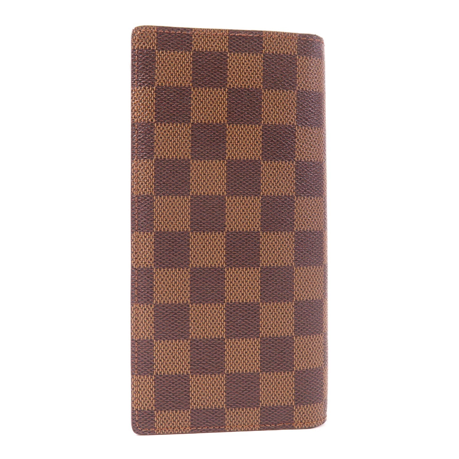 LOUIS VUITTON Damier Portefeuille Brazza金扣長錢包