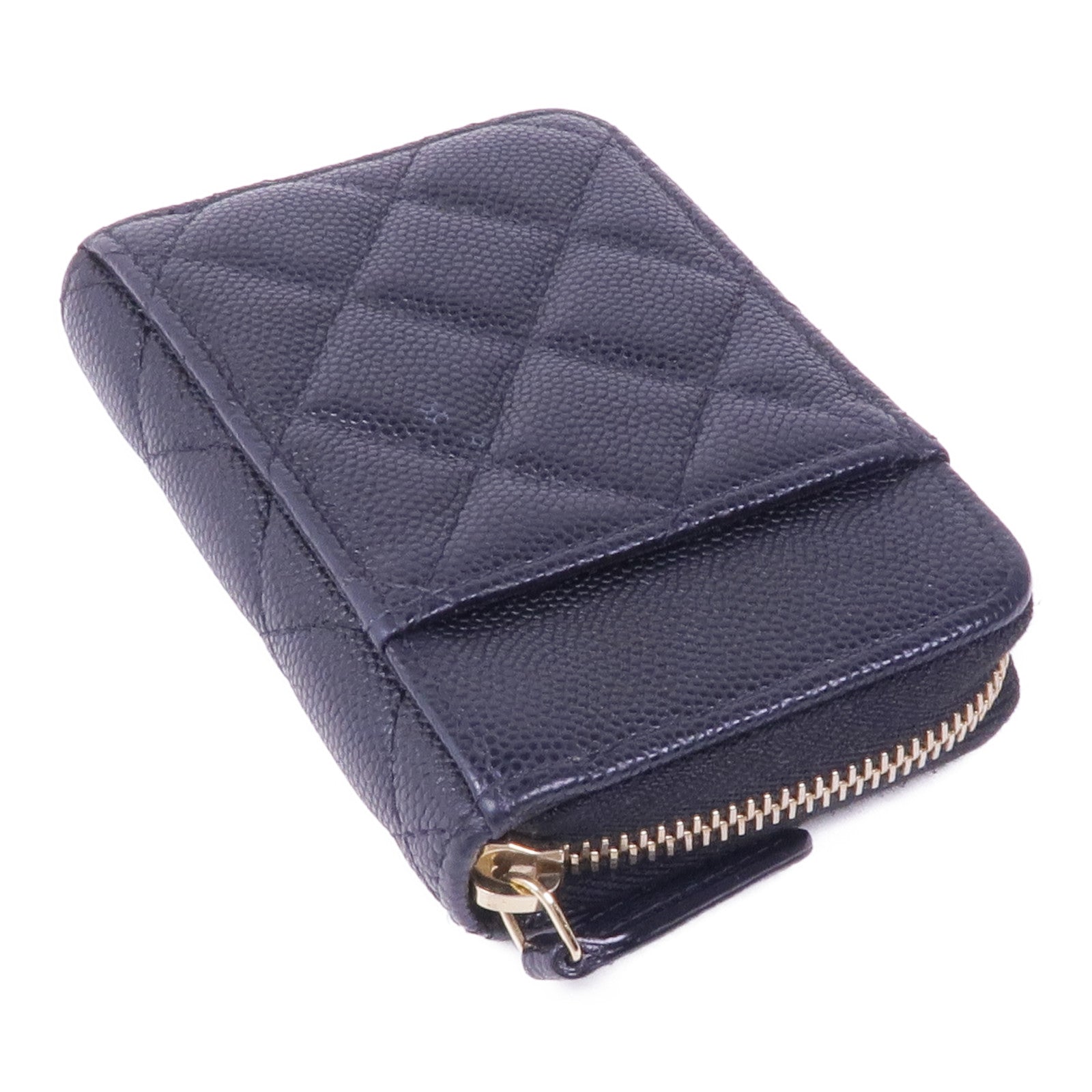 CHANEL 牛皮皮革Card/Coin Case金扣零錢包/卡片套