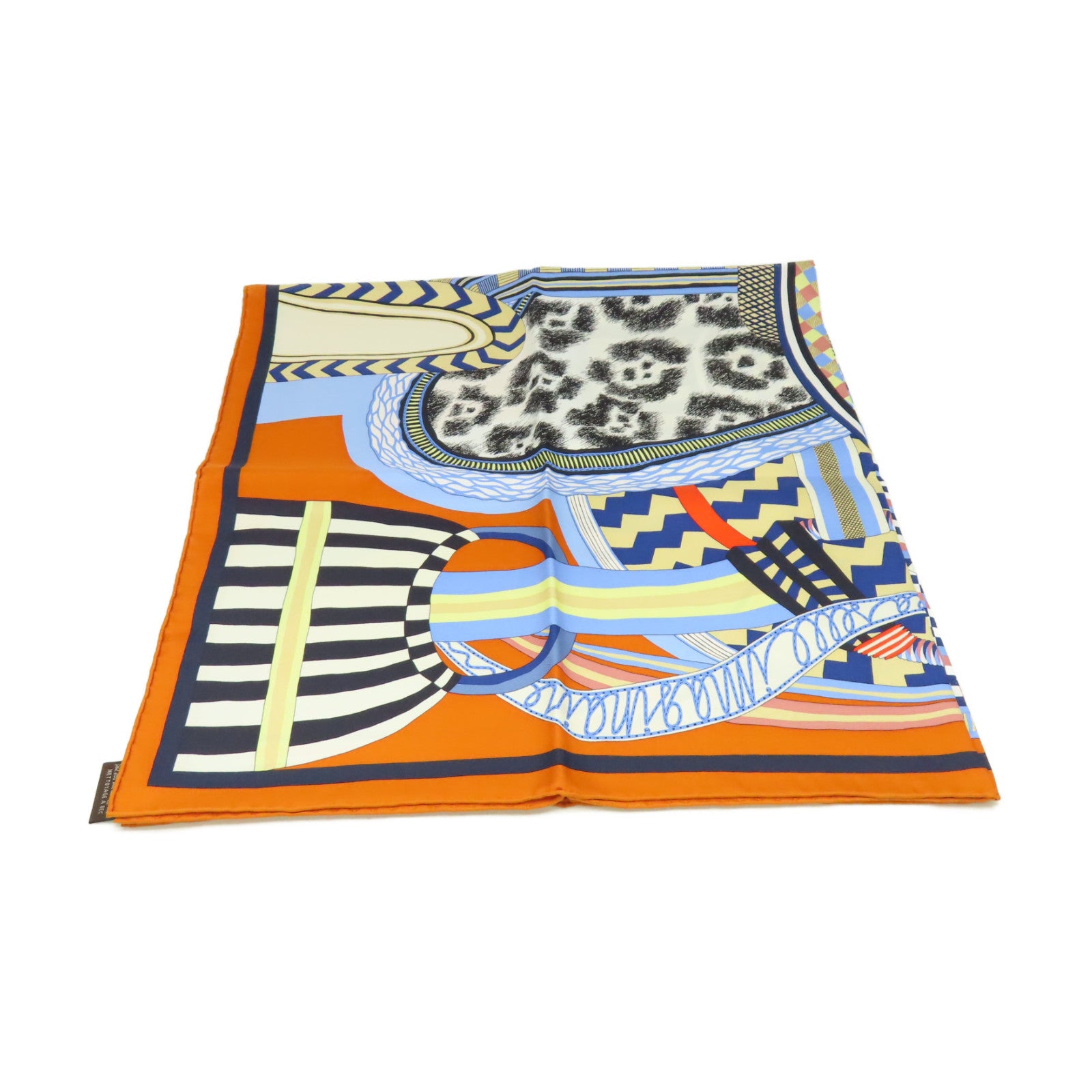 HERMES 【激減優惠】絲質Scarf 90x90絲巾橙色/藍色/彩色