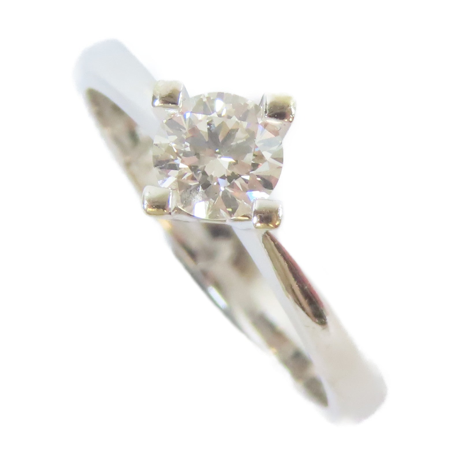 JEWELRY 【激減優惠】18K白金Diamond Ring0.42ct鑽石戒指US#6