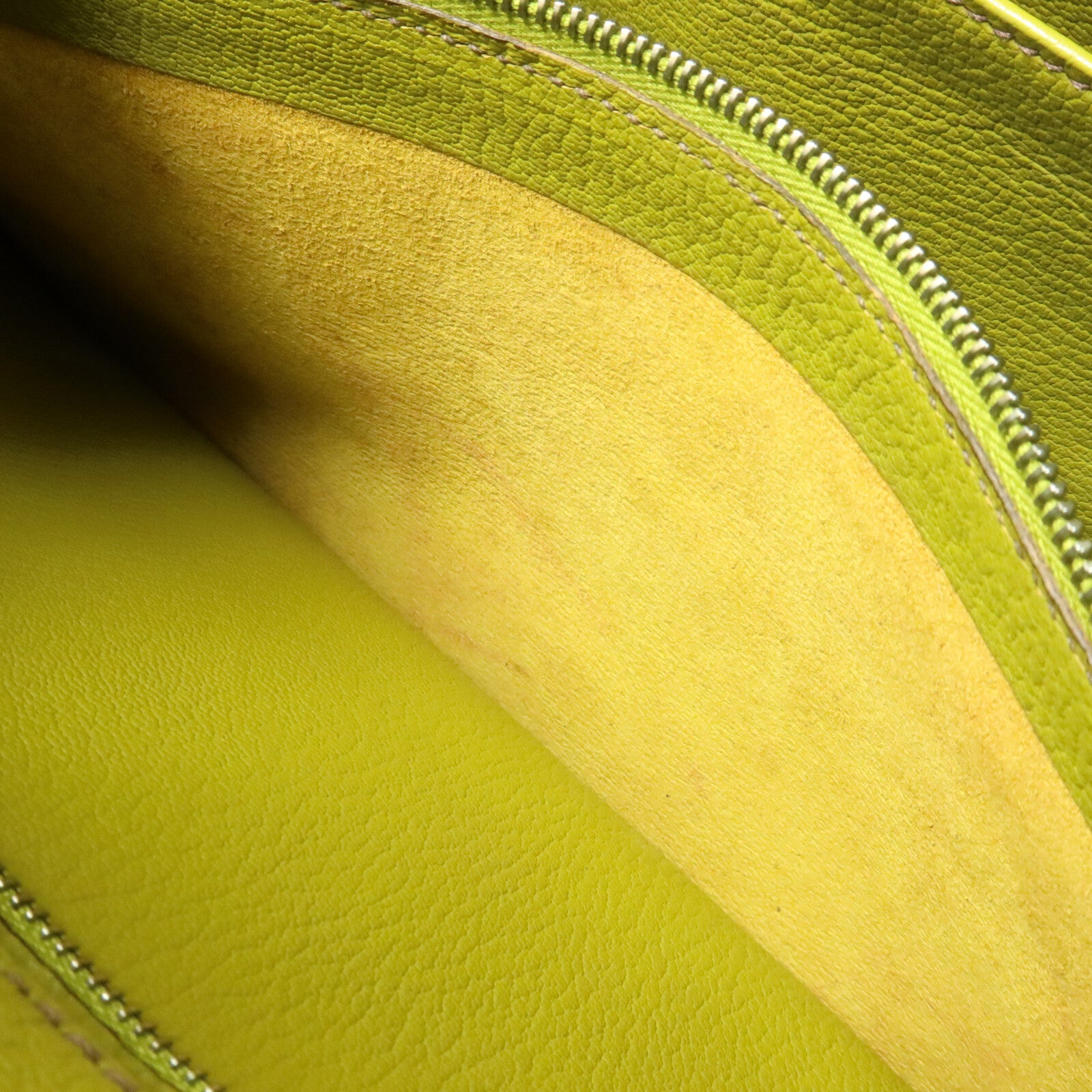 HERMES Chevre皮革Birkin 32 HAC手挽袋Vert Anis