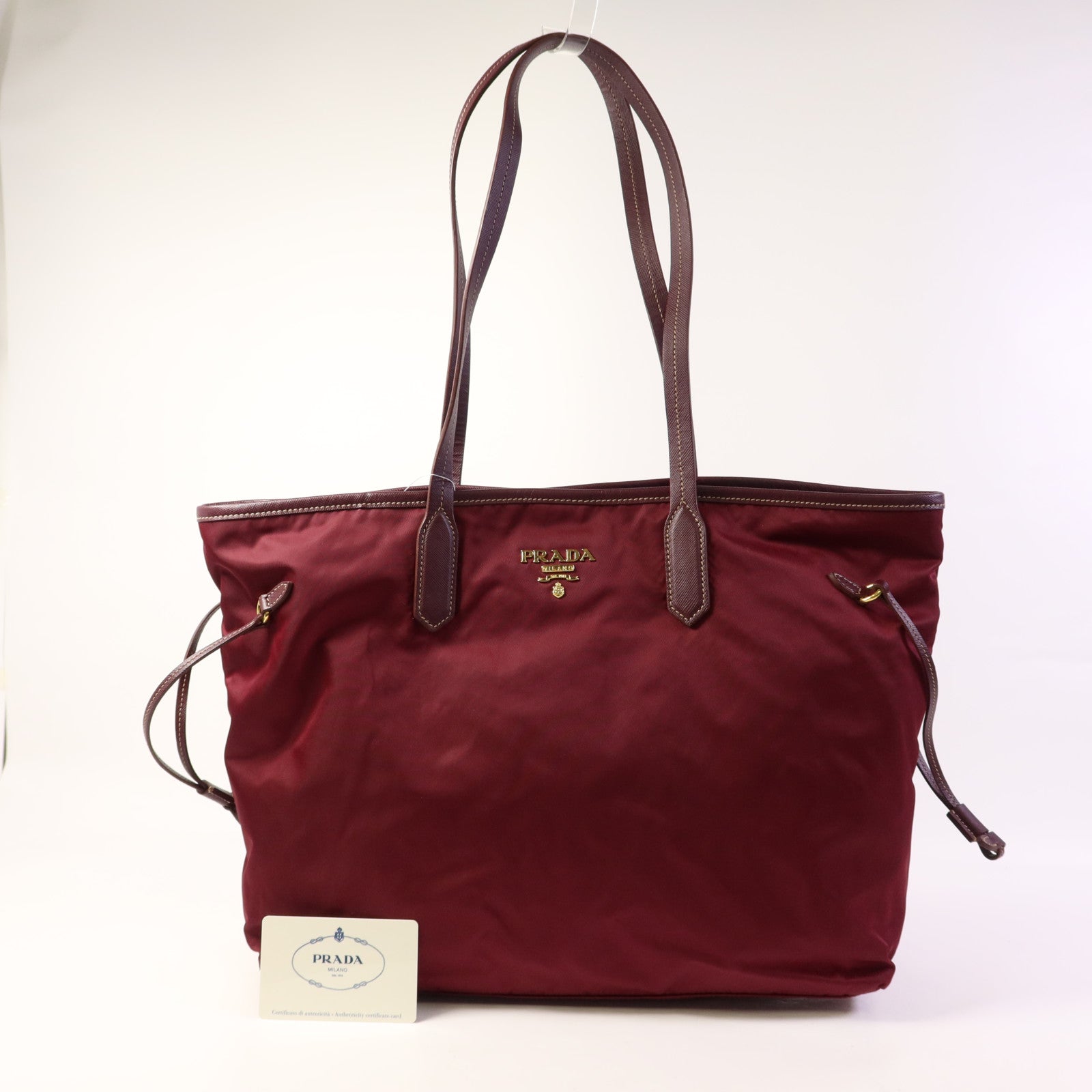 PRADA 尼龍Tote Bag金扣手挽袋