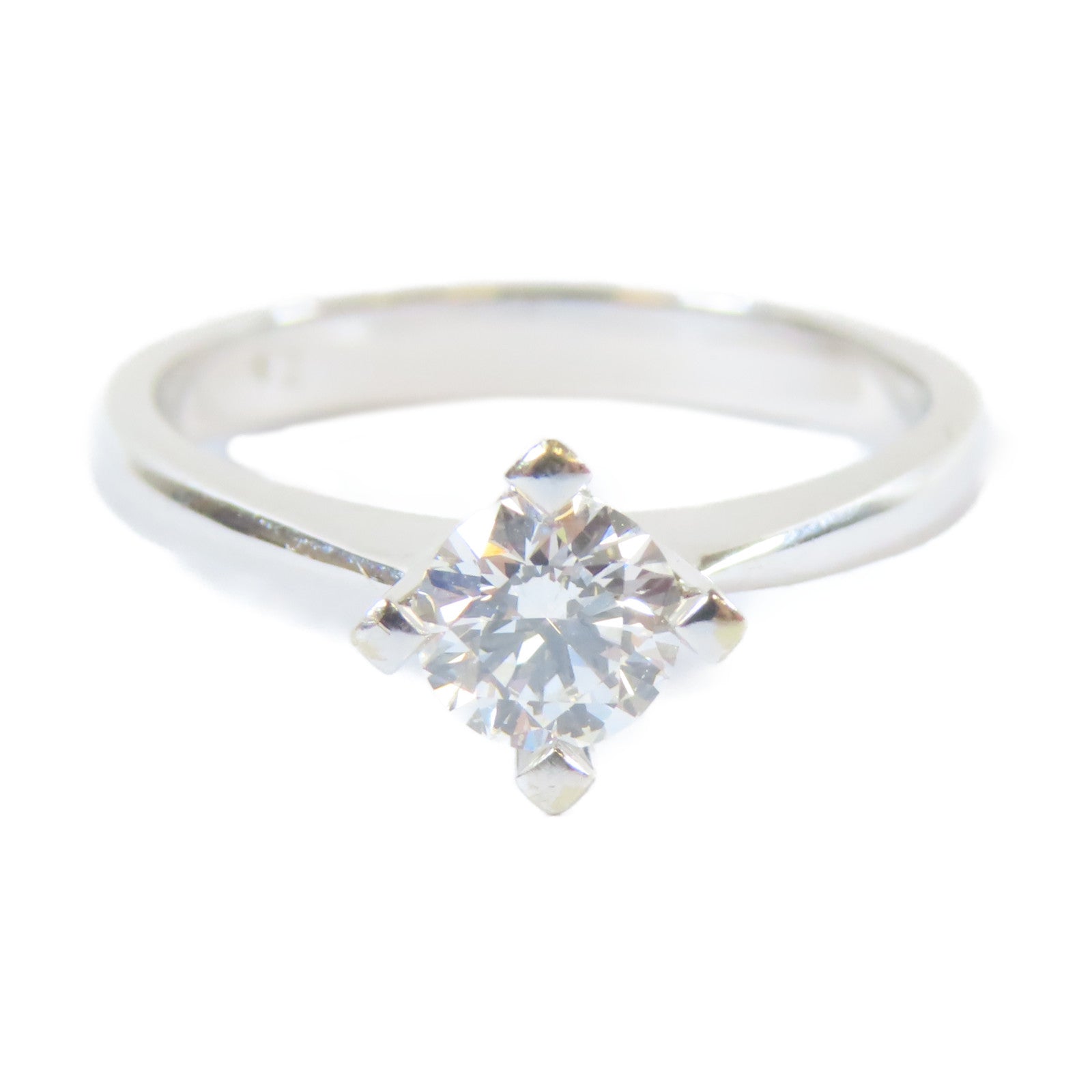 JEWELRY 【激減優惠】18K白金Diamond Ring0.42ct鑽石戒指US#6