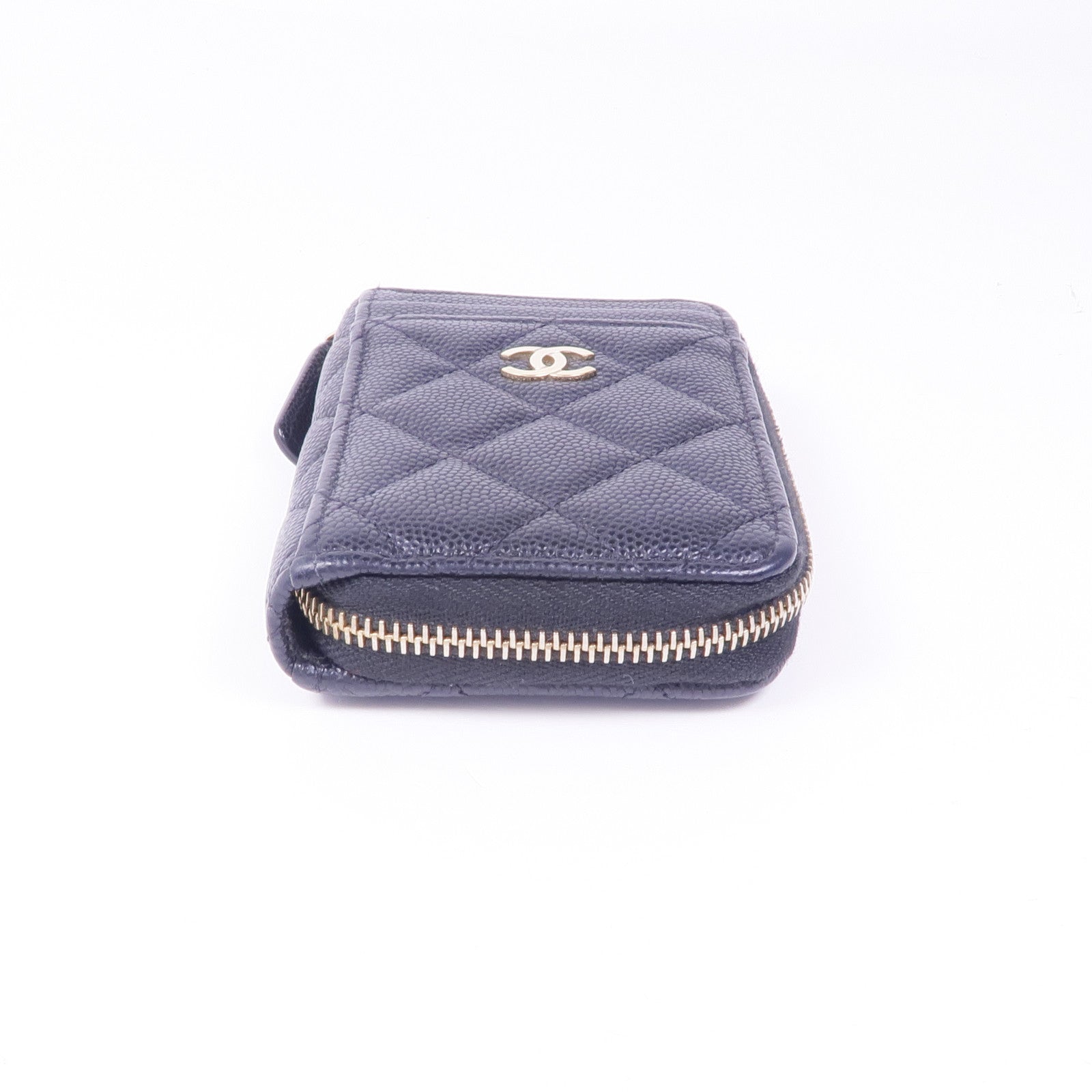 CHANEL 牛皮皮革Card/Coin Case金扣零錢包/卡片套