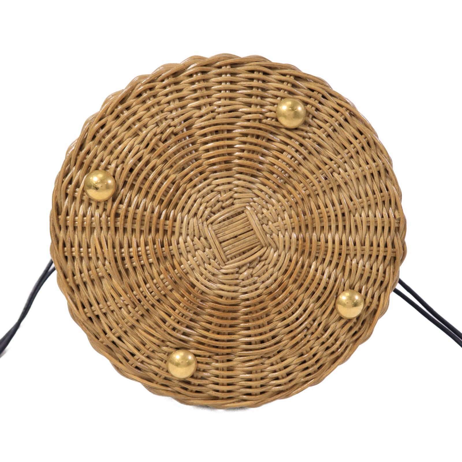 Dior 帆布/藤料Wicker Bucket Bag肩背袋