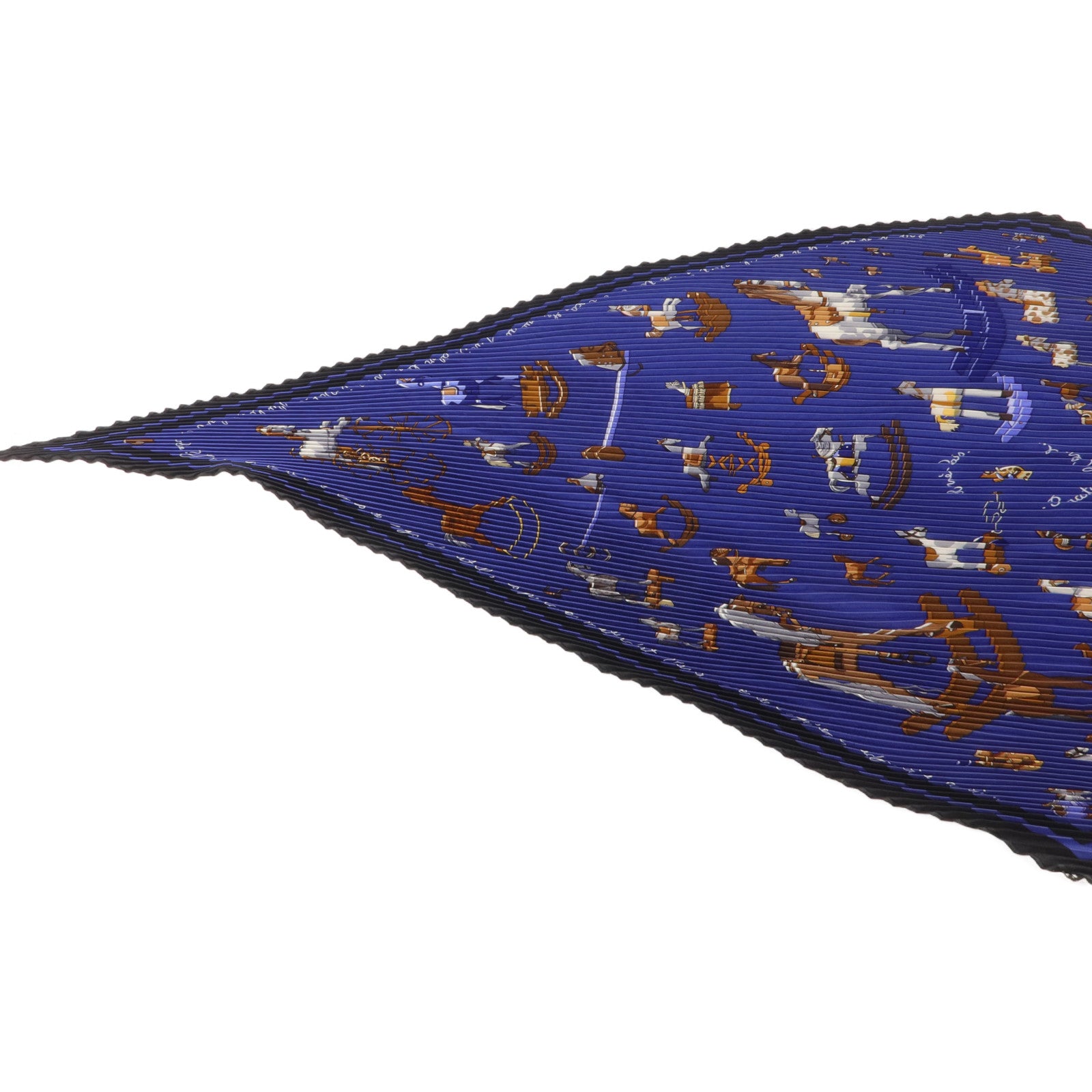 HERMES 絲質Pleated Scarf 130x45cm絲巾
