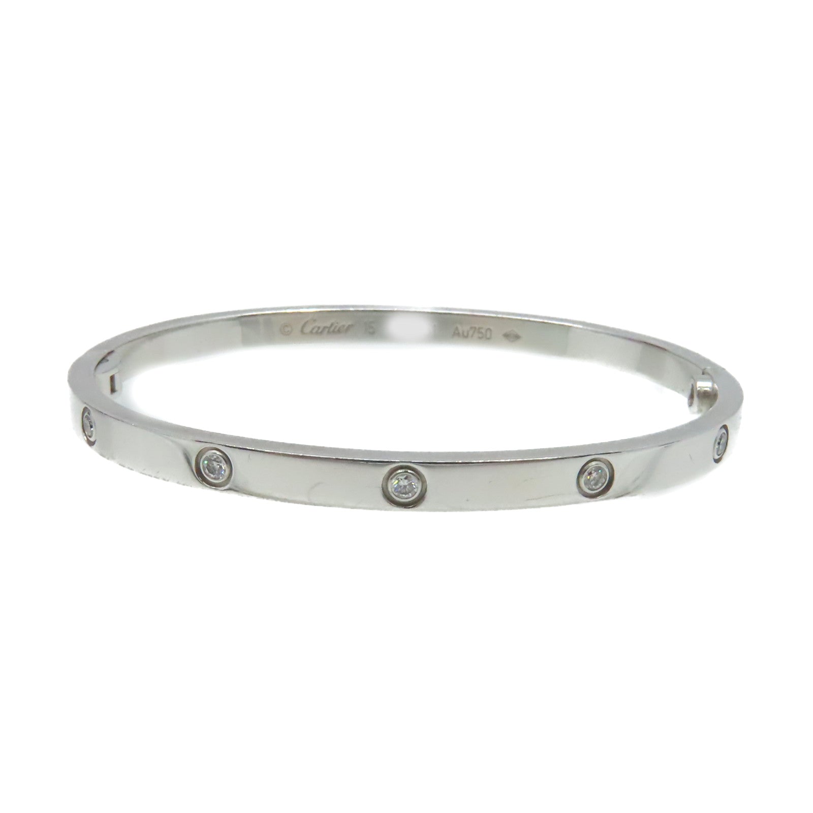 CARTIER **【激減優惠】18K白金/鑽石Love Bracelet 10pcs Diamond Bracelet手鏈#15