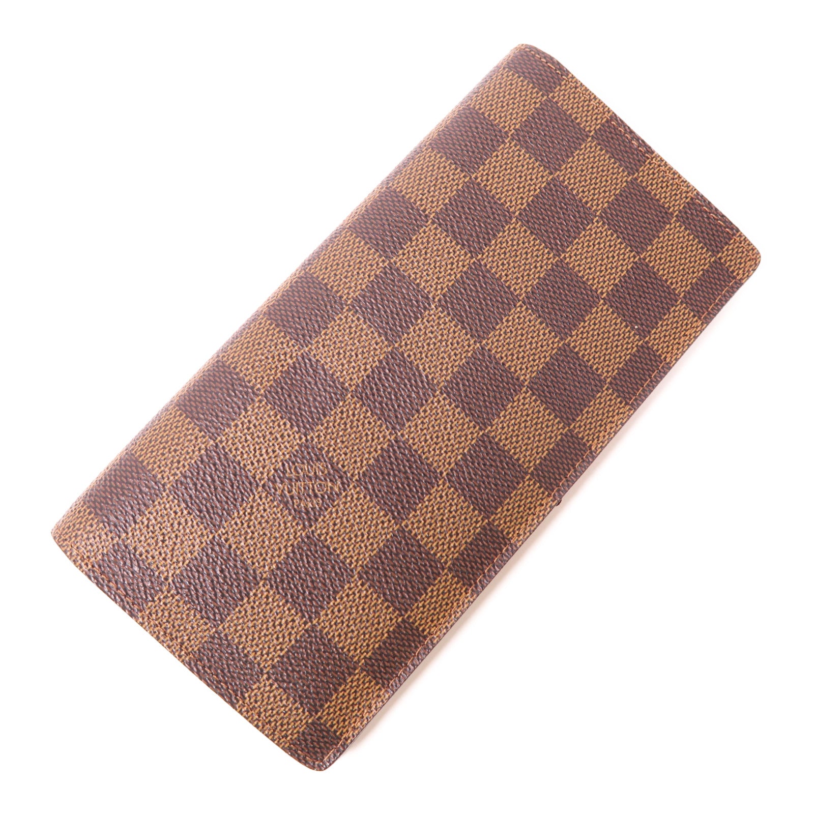 LOUIS VUITTON Damier Portefeuille Brazza金扣長錢包