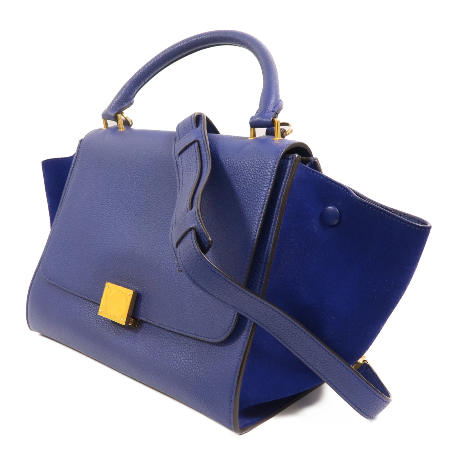 CELINE 牛皮皮革Trapeze手挽肩背兩用袋