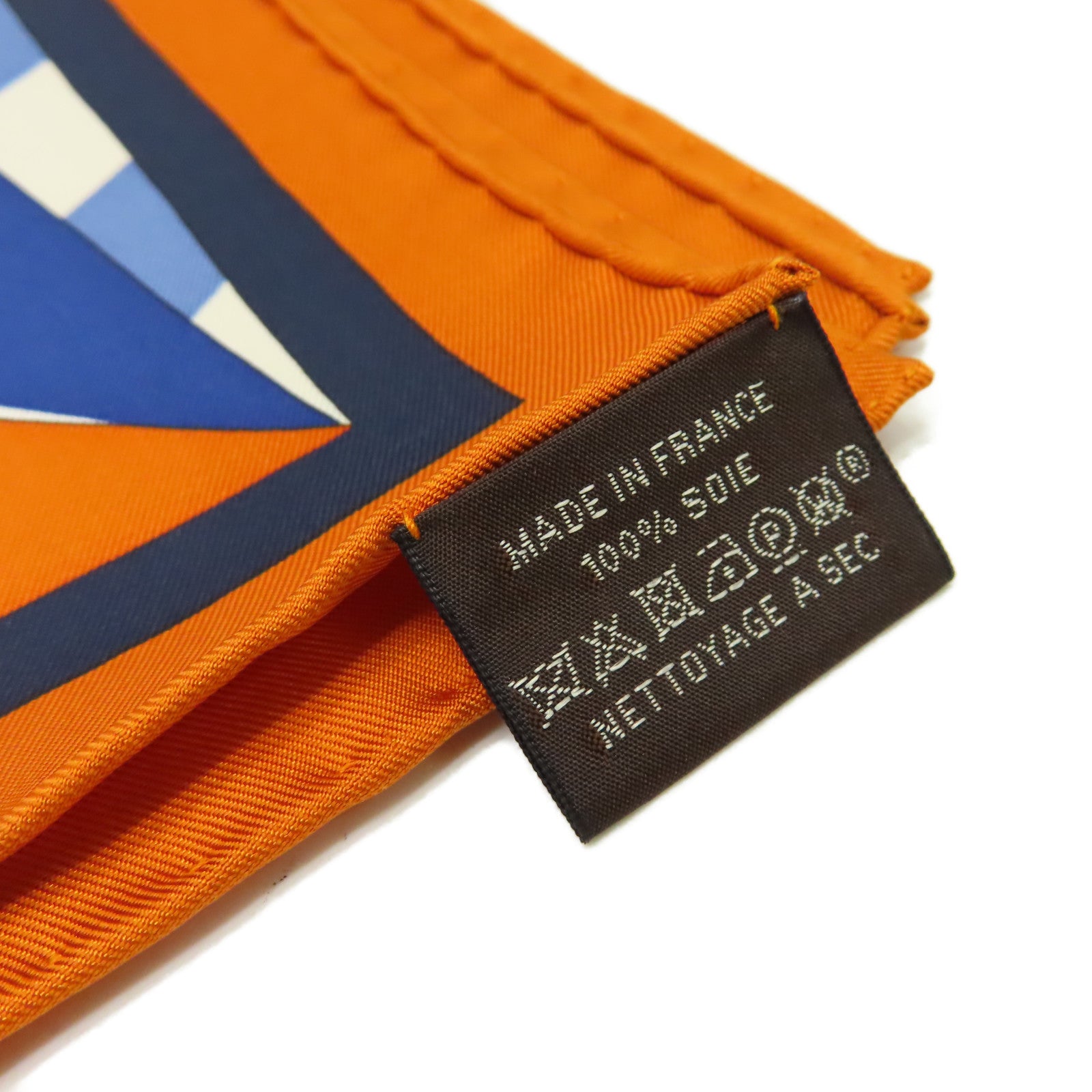 HERMES 【激減優惠】絲質Scarf 90x90絲巾橙色/藍色/彩色