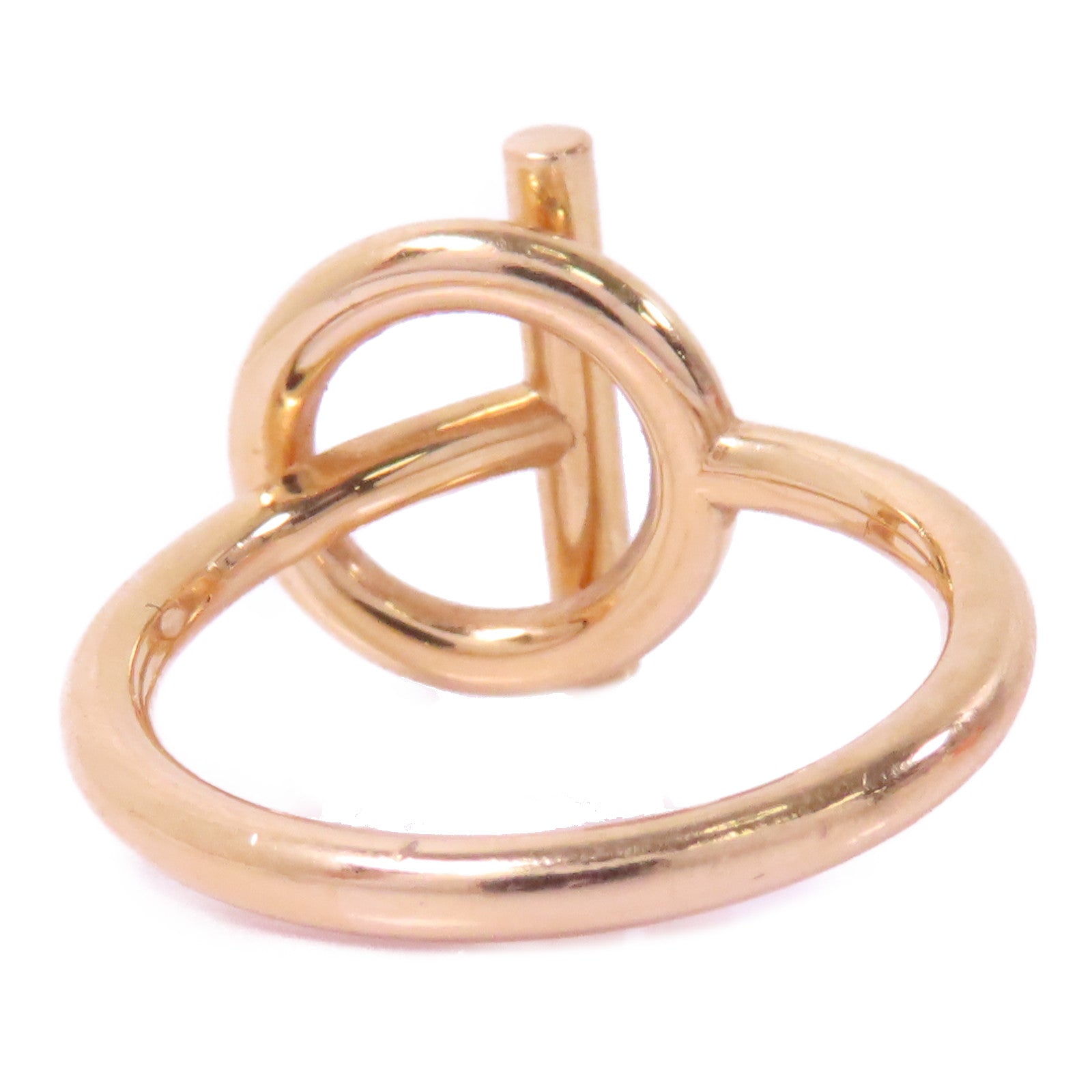 HERMES 18K玫瑰金Echappee Hermes#51/戒指US#6