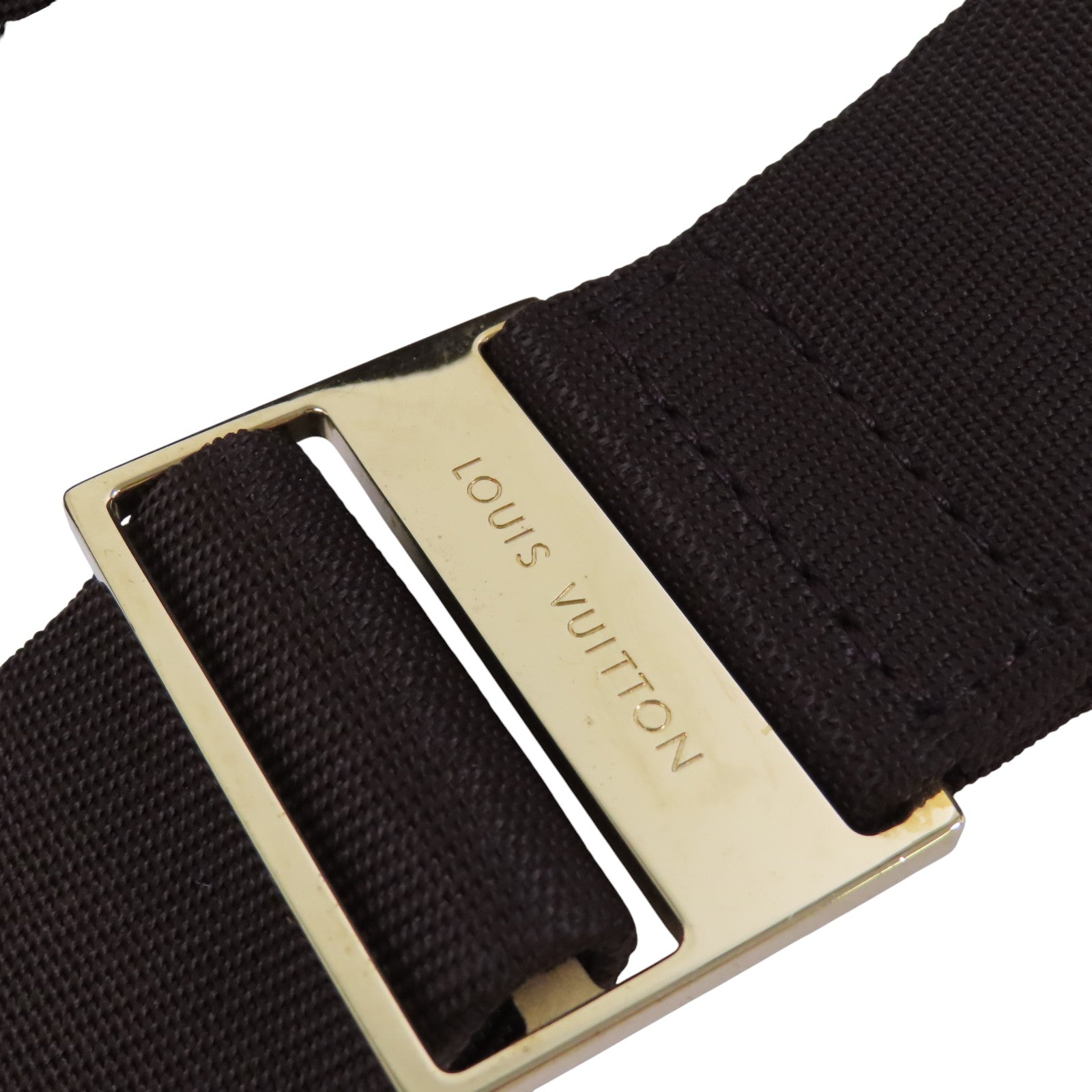 LOUIS VUITTON Damier Ebene Geronimo金扣腰包肩背兩用袋