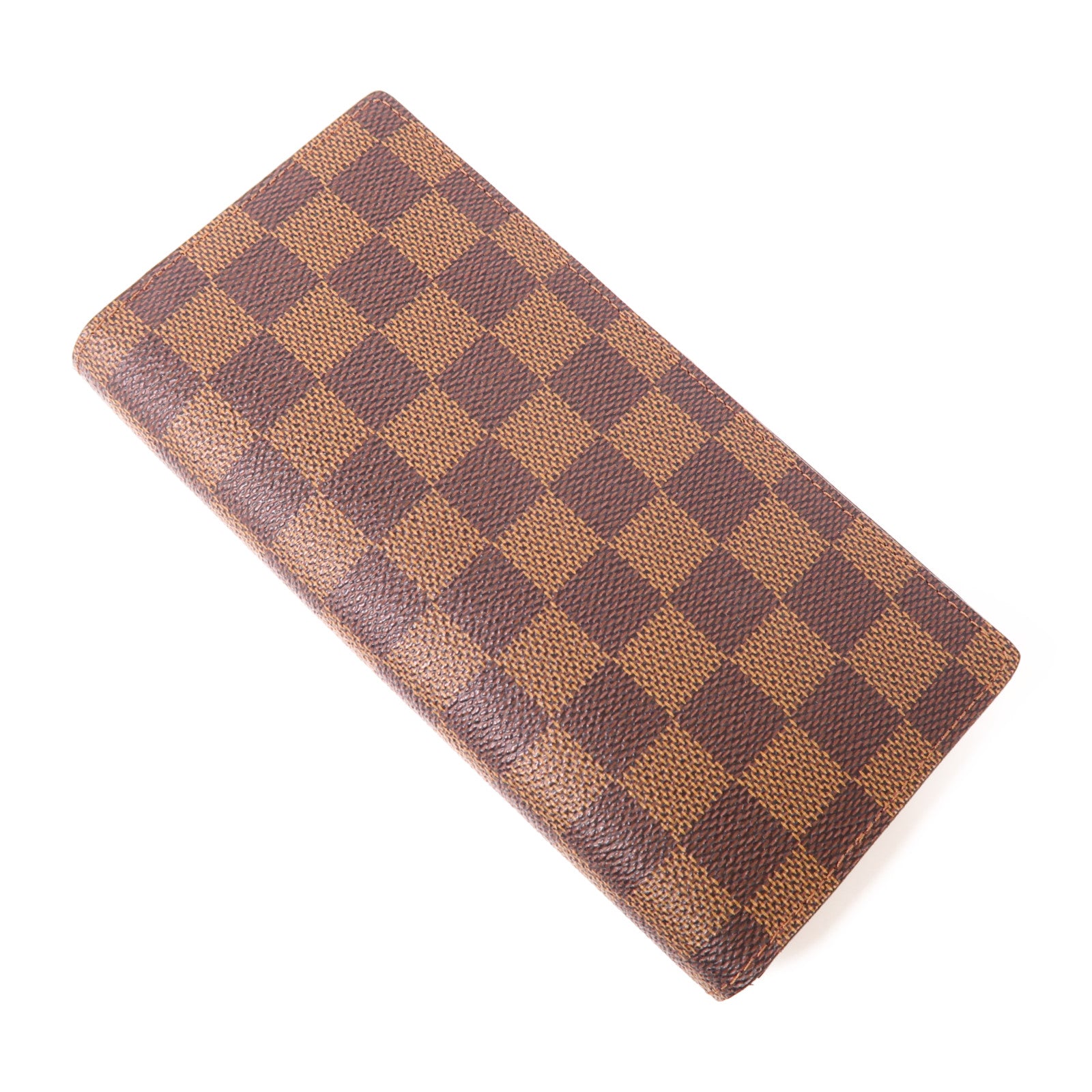 LOUIS VUITTON Damier Portefeuille Brazza金扣長錢包