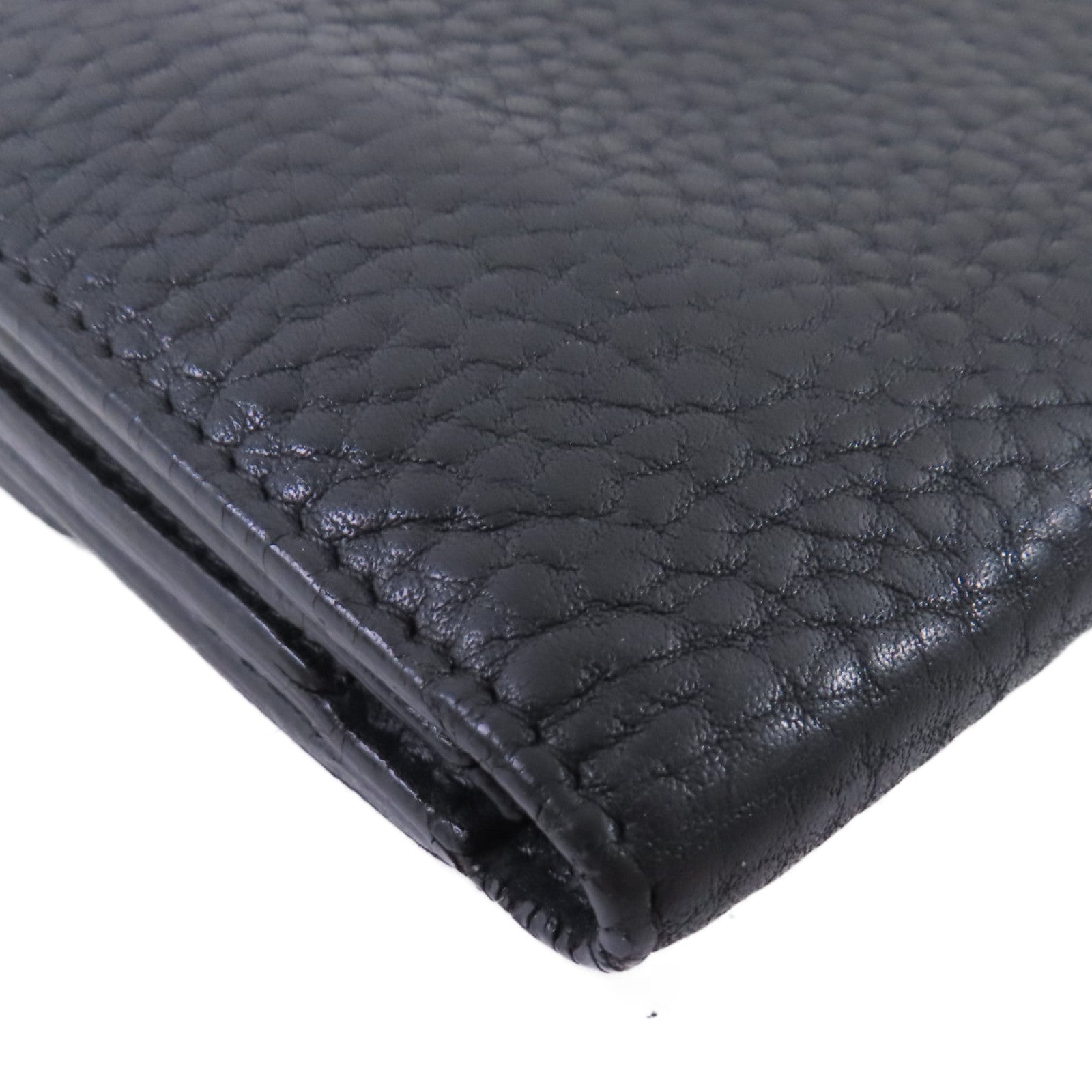 CHANEL Caviar皮革Long Wallet銀扣長錢包黑色
