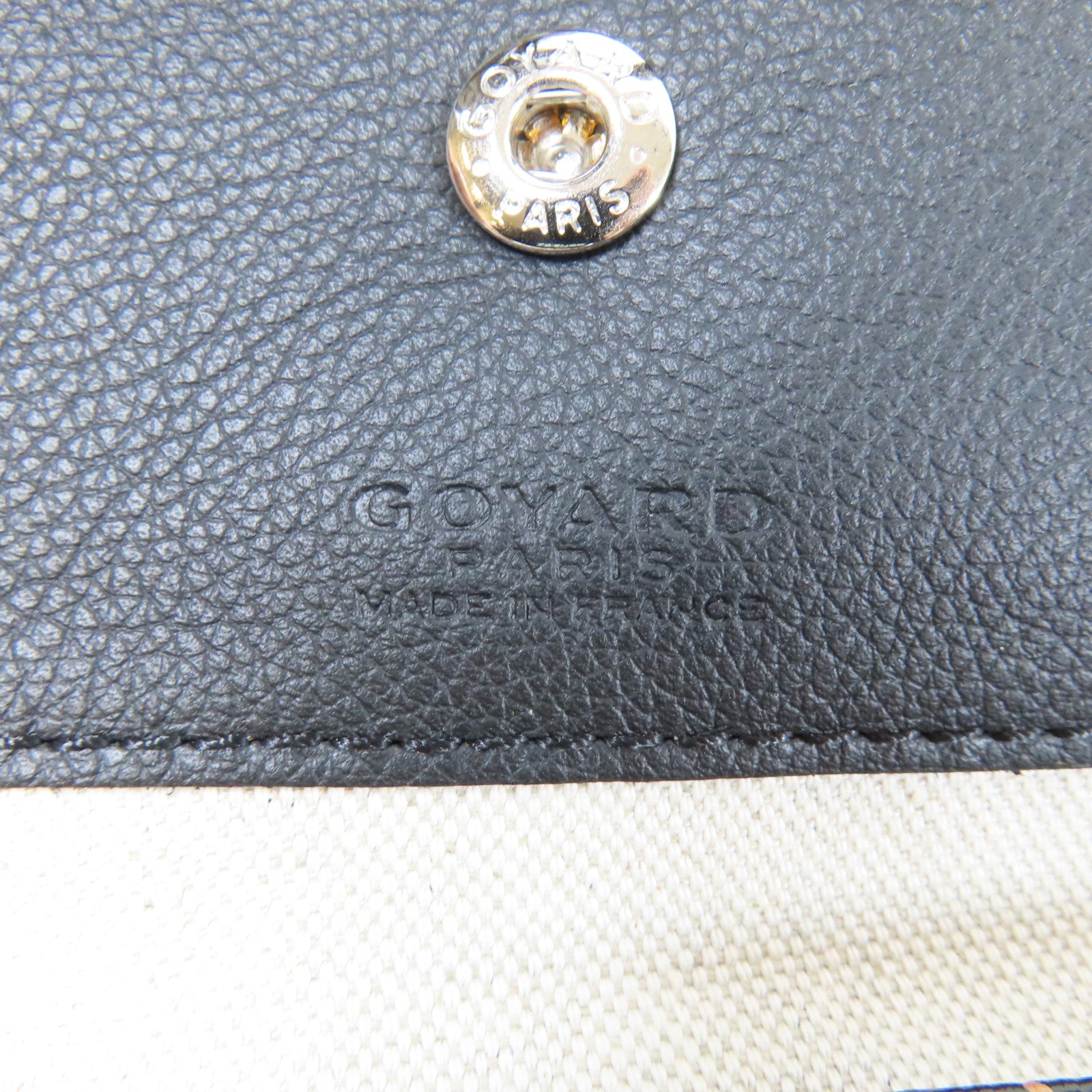 GOYARD 塗層帆布Boheme Hobo銀扣肩背袋黑色