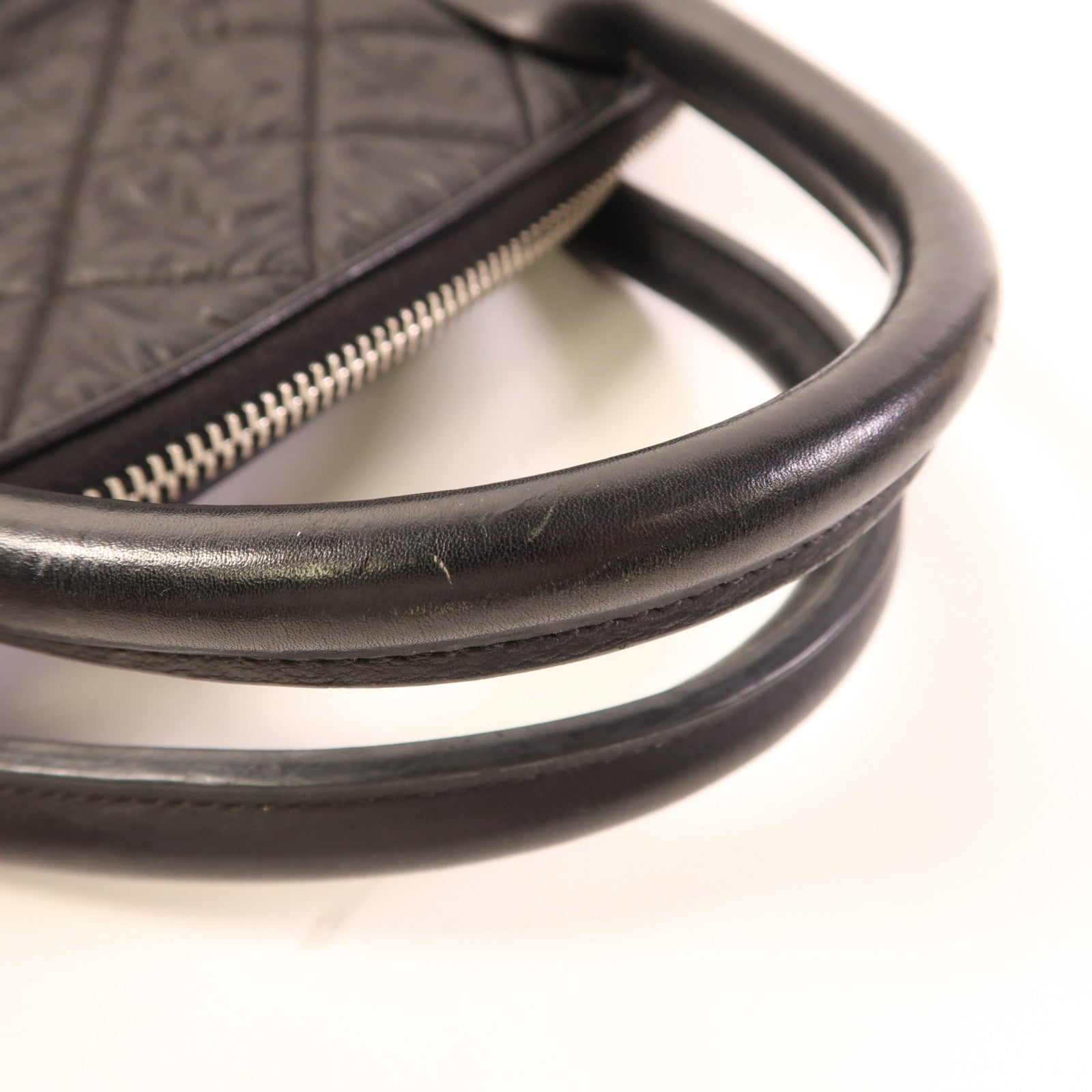 CHANEL 尼龍2 Way Bag銀扣手挽肩背兩用袋