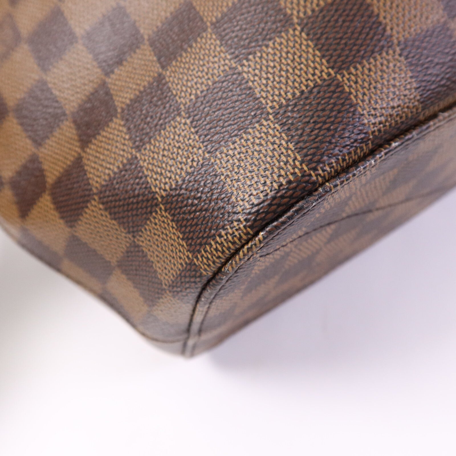 LOUIS VUITTON 【激減優惠】Damier Ebene Siena MM金扣肩背袋