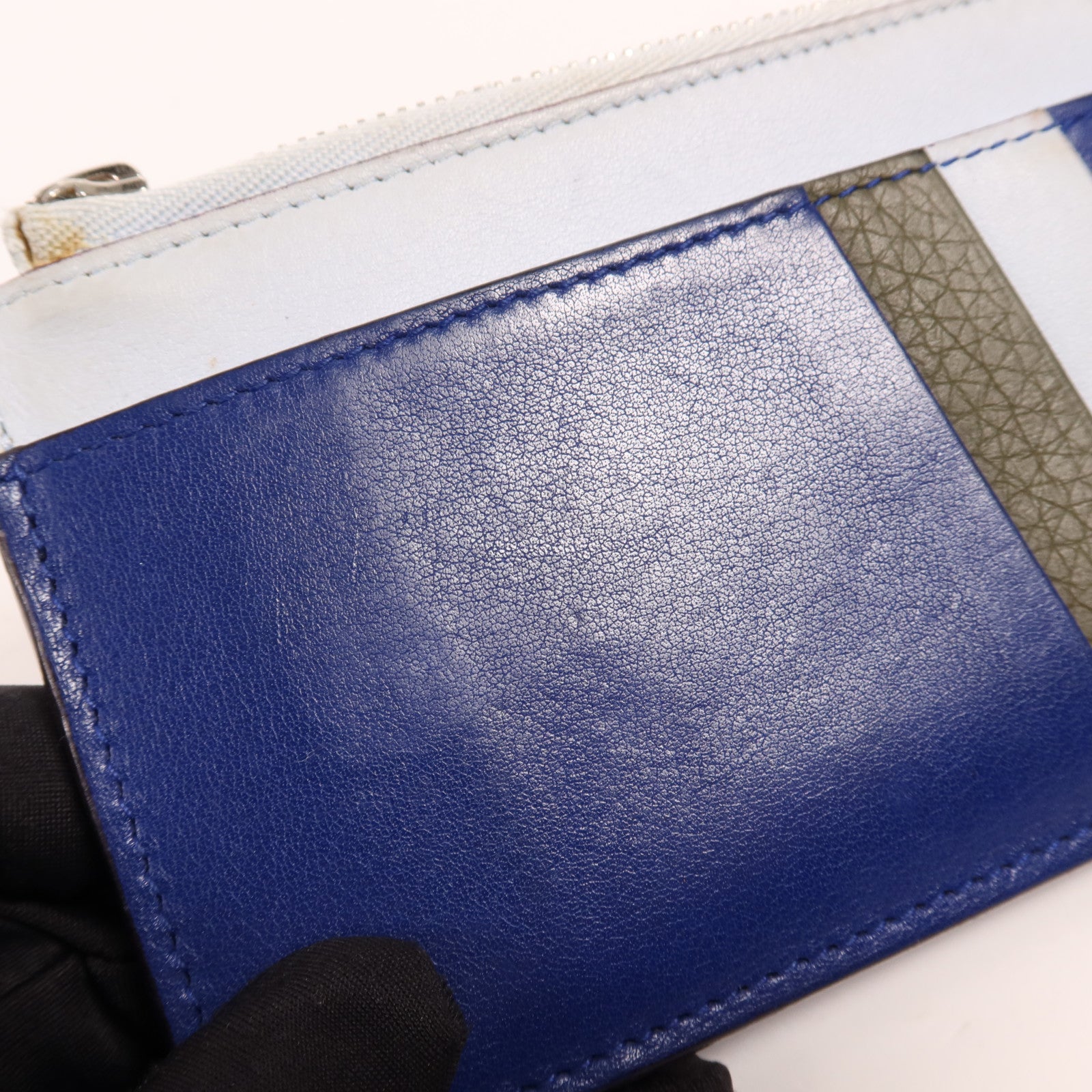 Dior 牛皮皮革Card Case銀扣卡片套