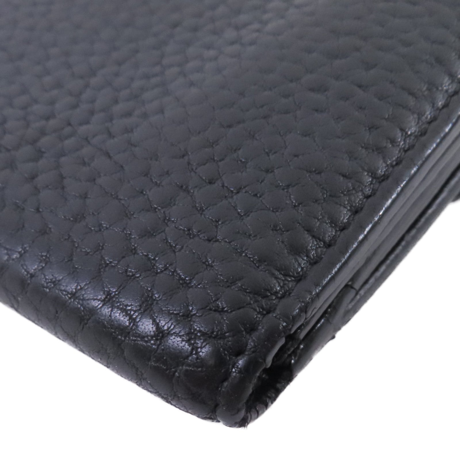 CHANEL Caviar皮革Long Wallet銀扣長錢包黑色