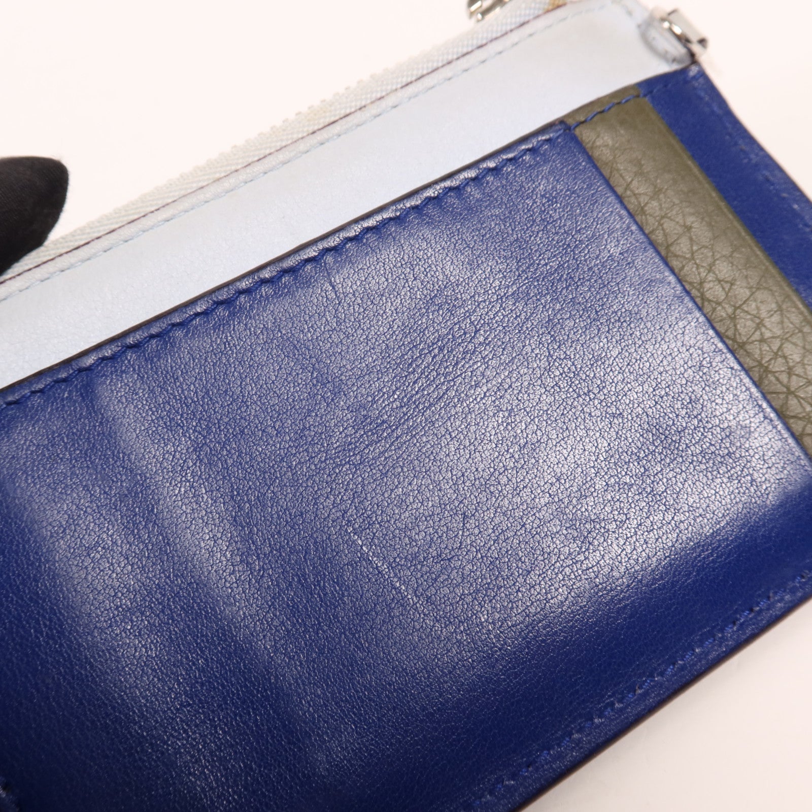 Dior 牛皮皮革Card Case銀扣卡片套