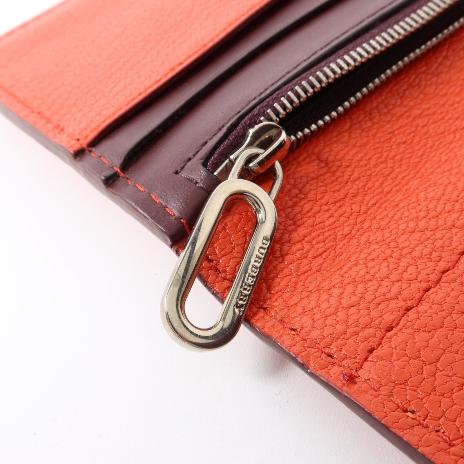 BURBERRY 牛皮皮革D-Ring Long Wallet長錢包