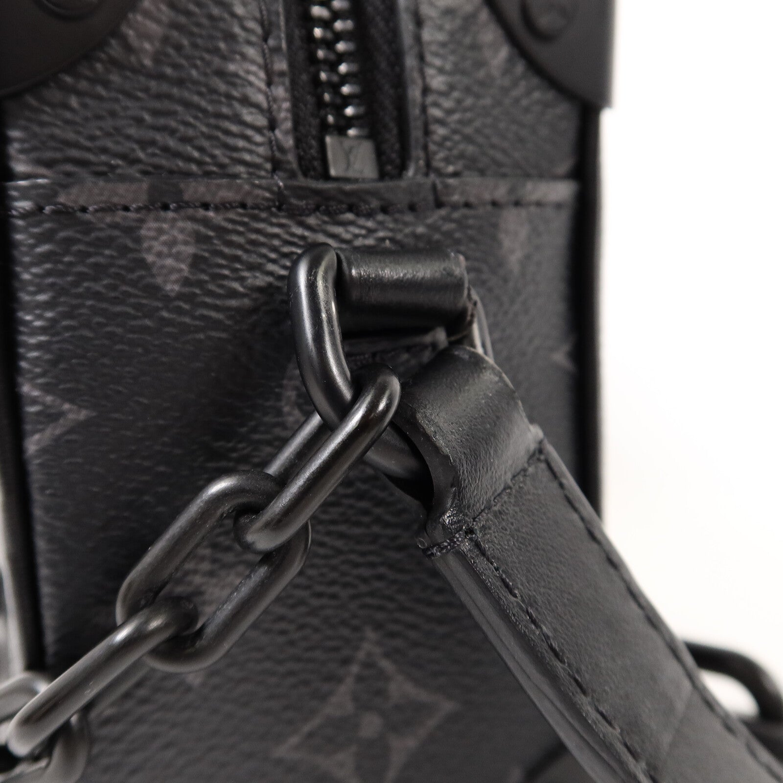 LOUIS VUITTON Monogram Eclipse Mini Soft Trunk肩背袋