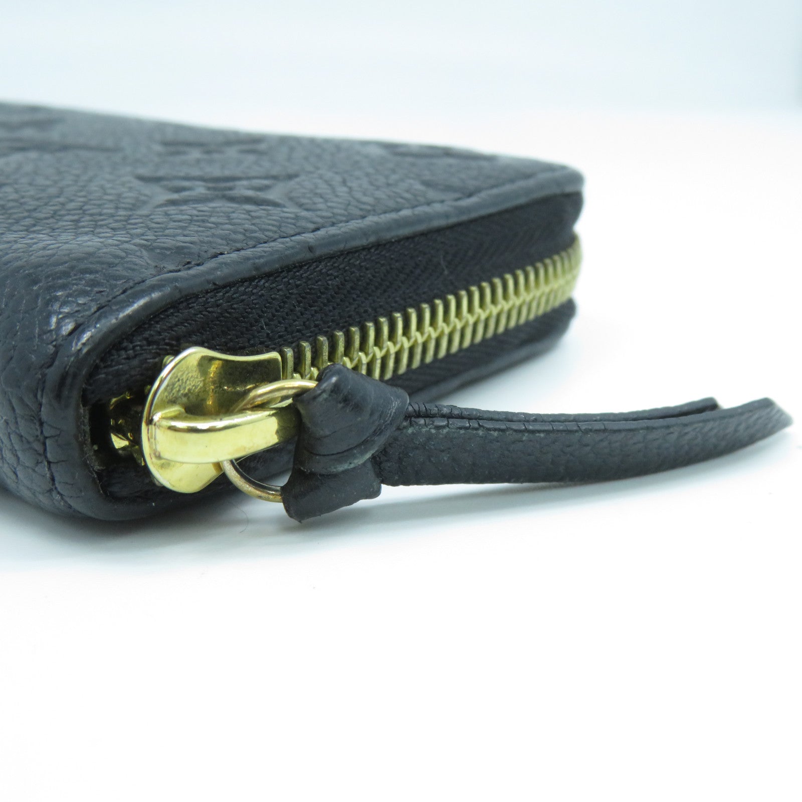 LOUIS VUITTON Monogram Empreinte Clemence Wallet金扣長錢包黑色