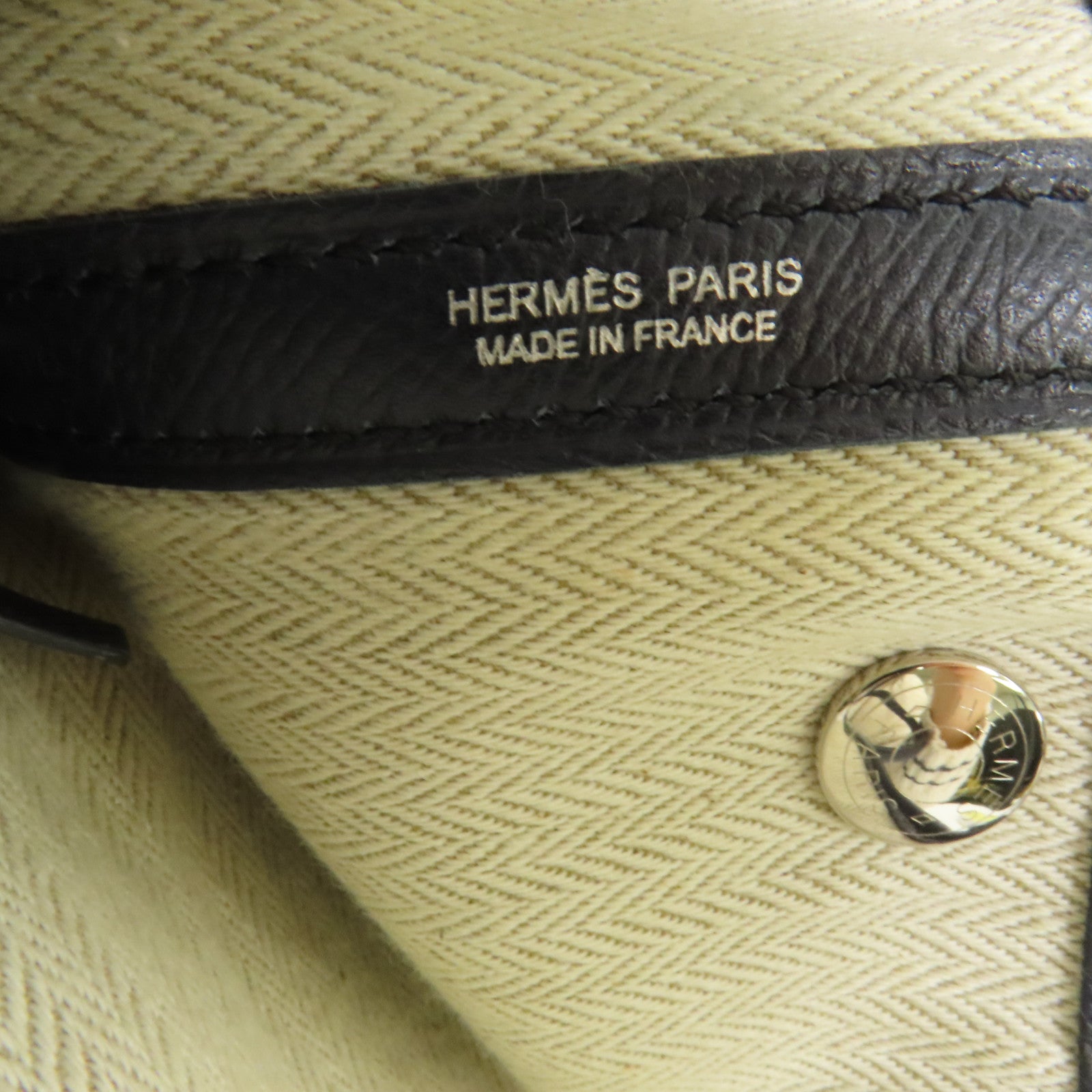 HERMES Epsom皮革Garden Party TPM銀扣手挽袋Bleu Indigo