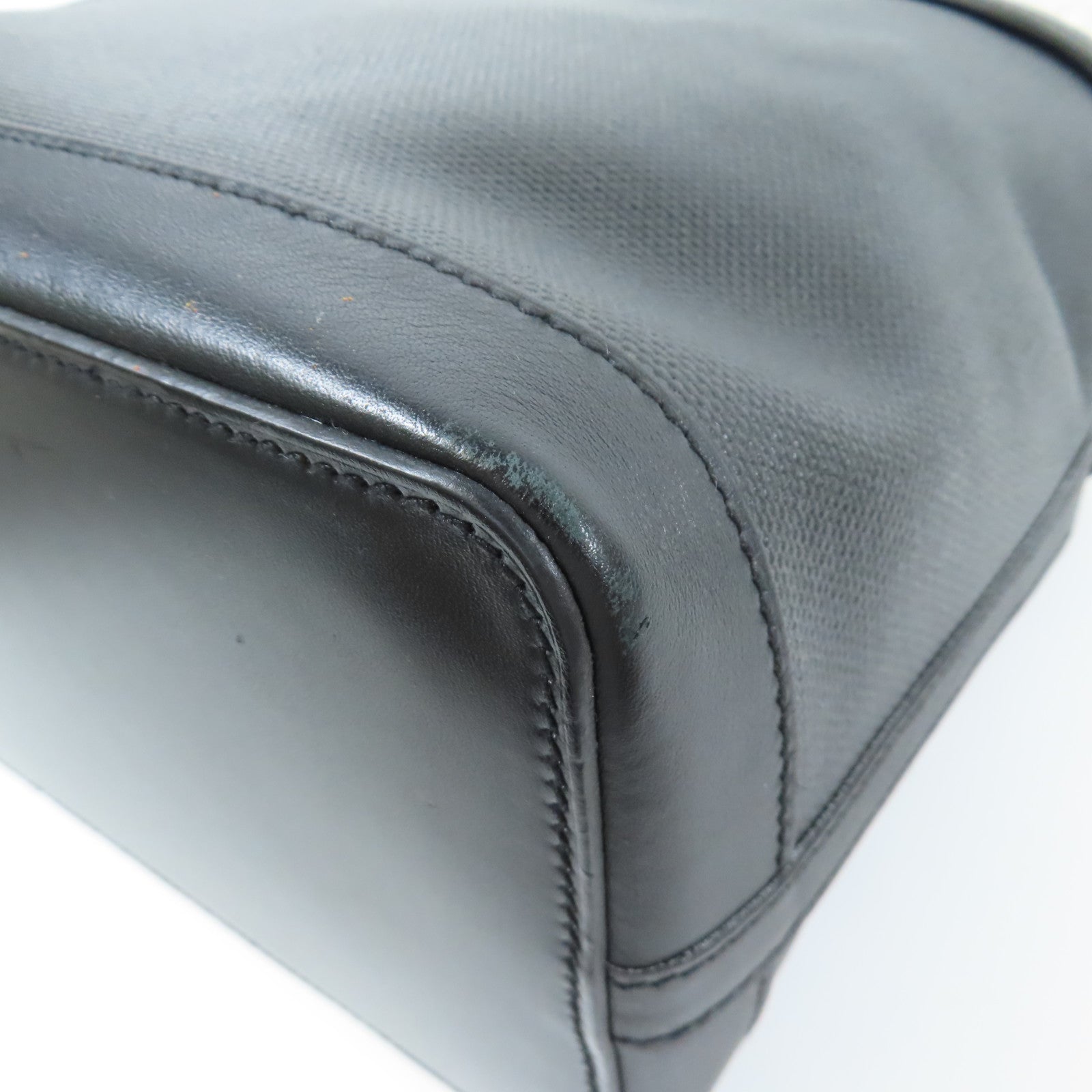 HERMES 帆布Col Roule 25銀扣肩背袋Noir