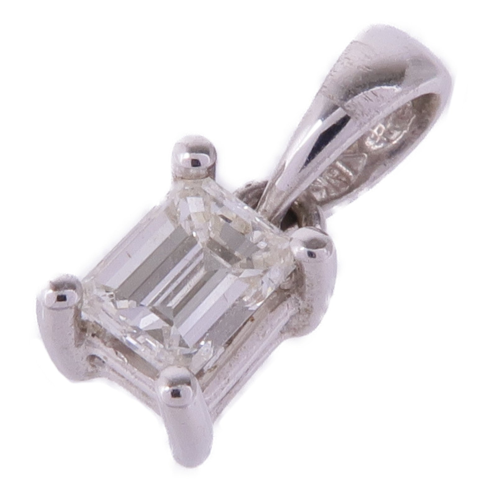 JEWELRY 18K白金Diamond Pendant Top鑽石吊墜