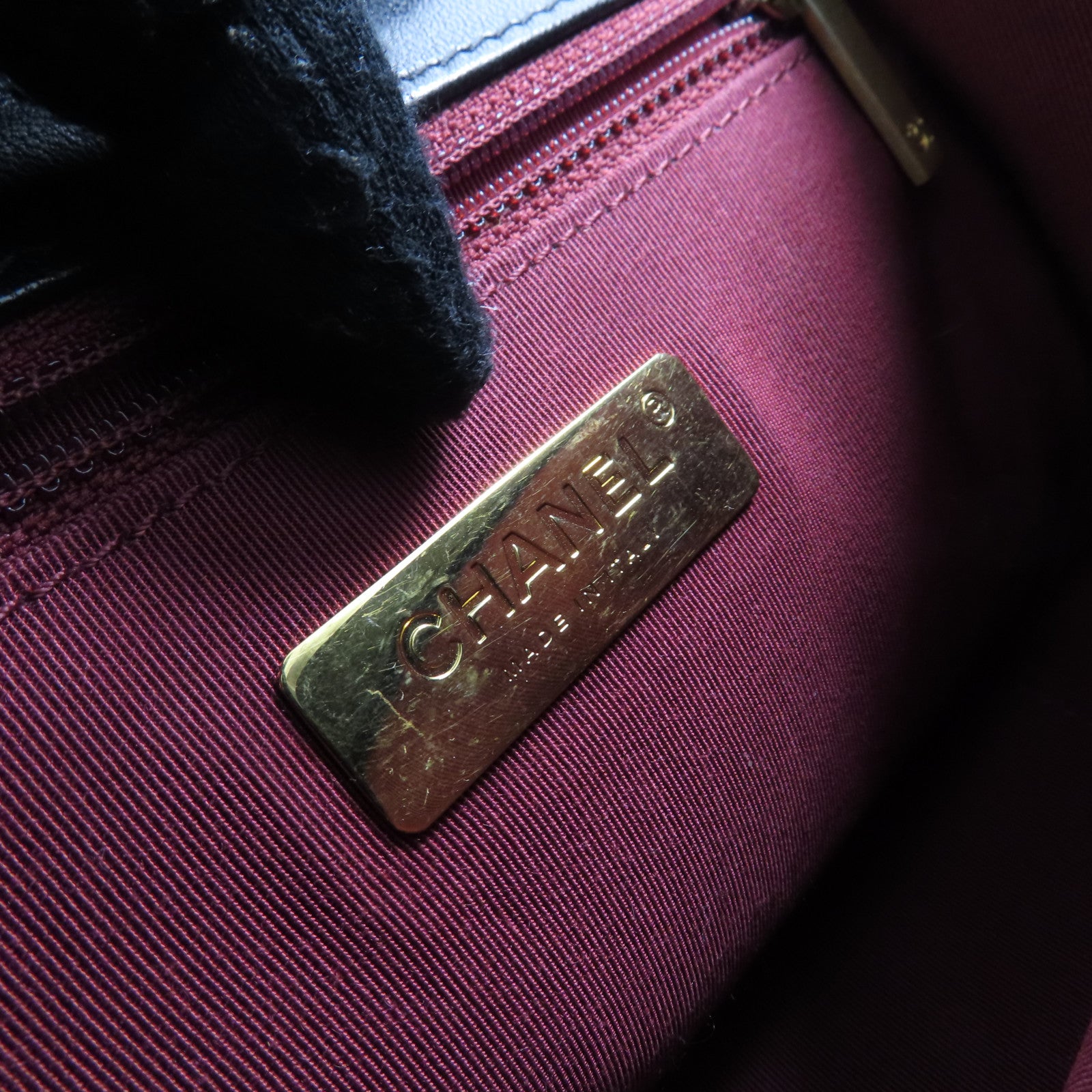 CHANEL 牛皮皮革Shoulder Bag金扣手挽肩背兩用袋