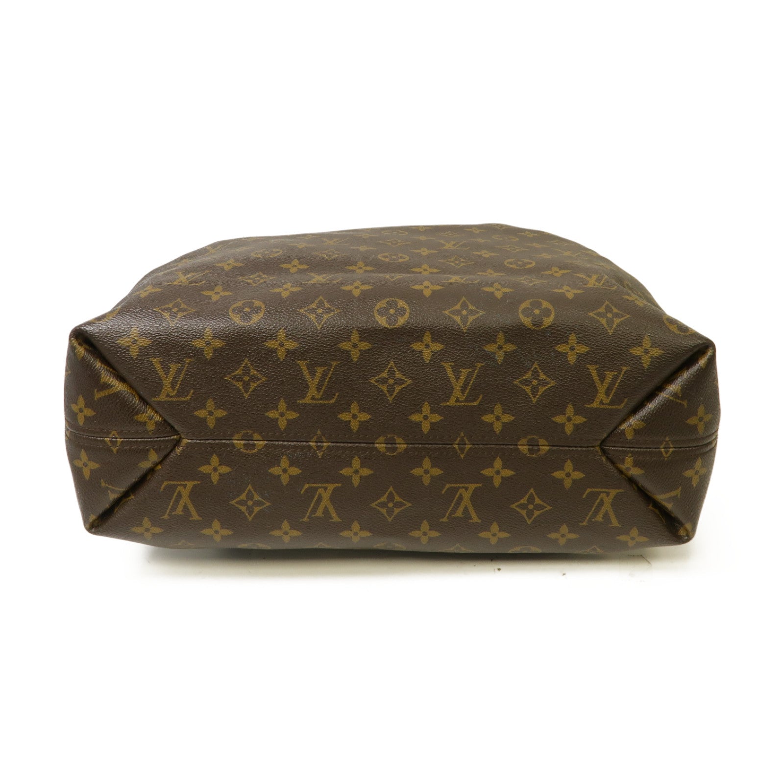 LOUIS VUITTON 【激減優惠】Monogram Sully MM金扣肩背袋啡色