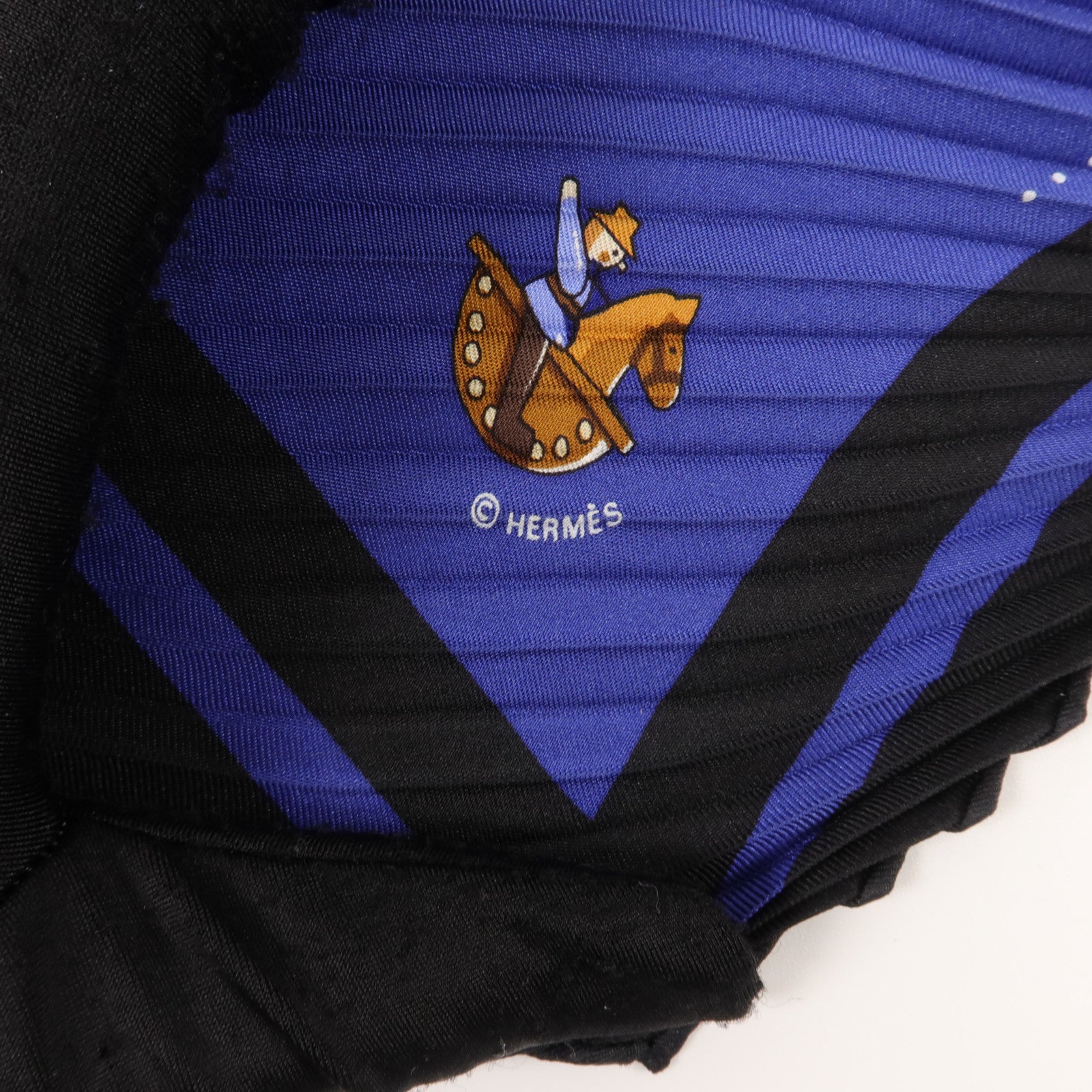 HERMES 絲質Pleated Scarf 130x45cm絲巾