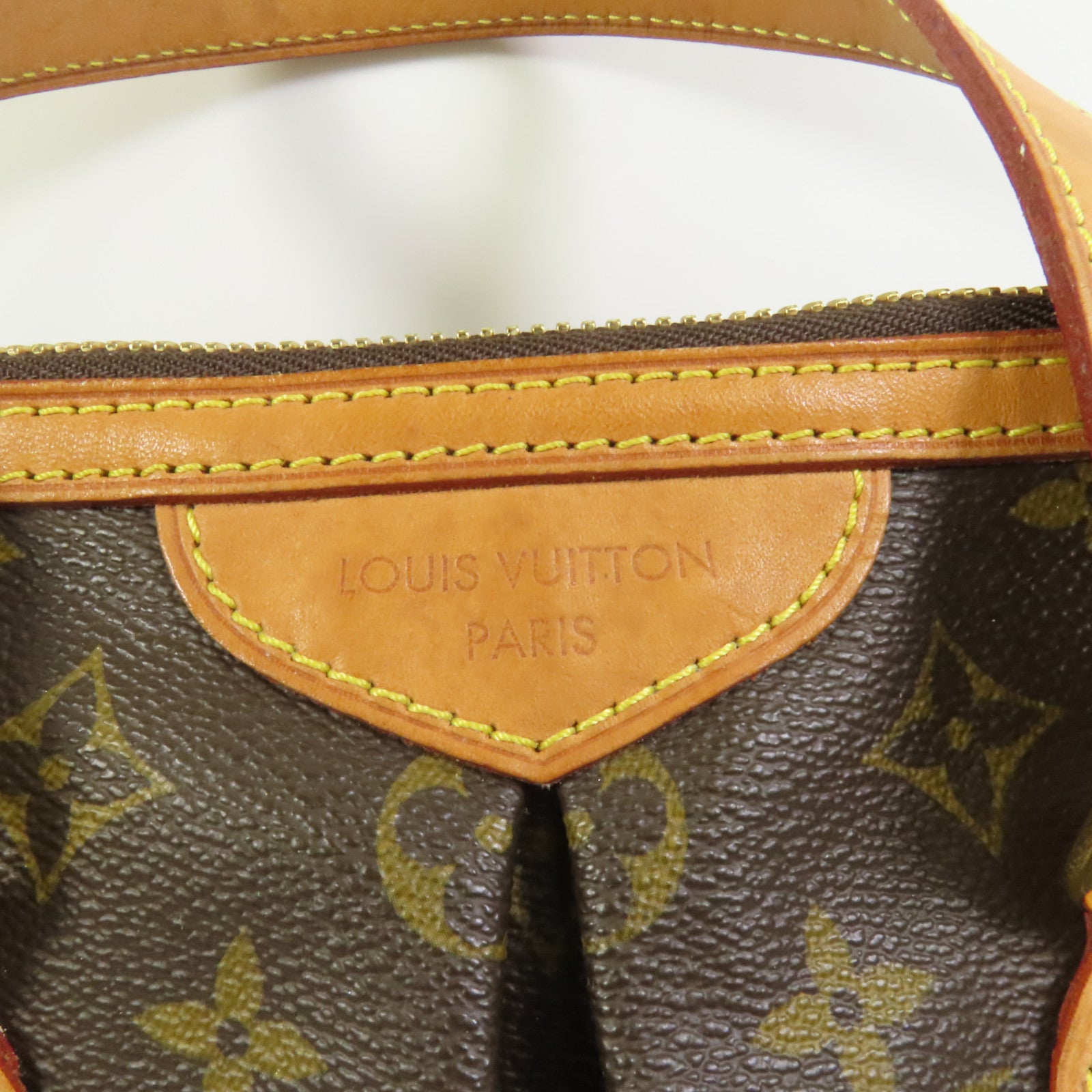 LOUIS VUITTON Monogram Palermo PM金扣手挽肩背兩用袋棕色
