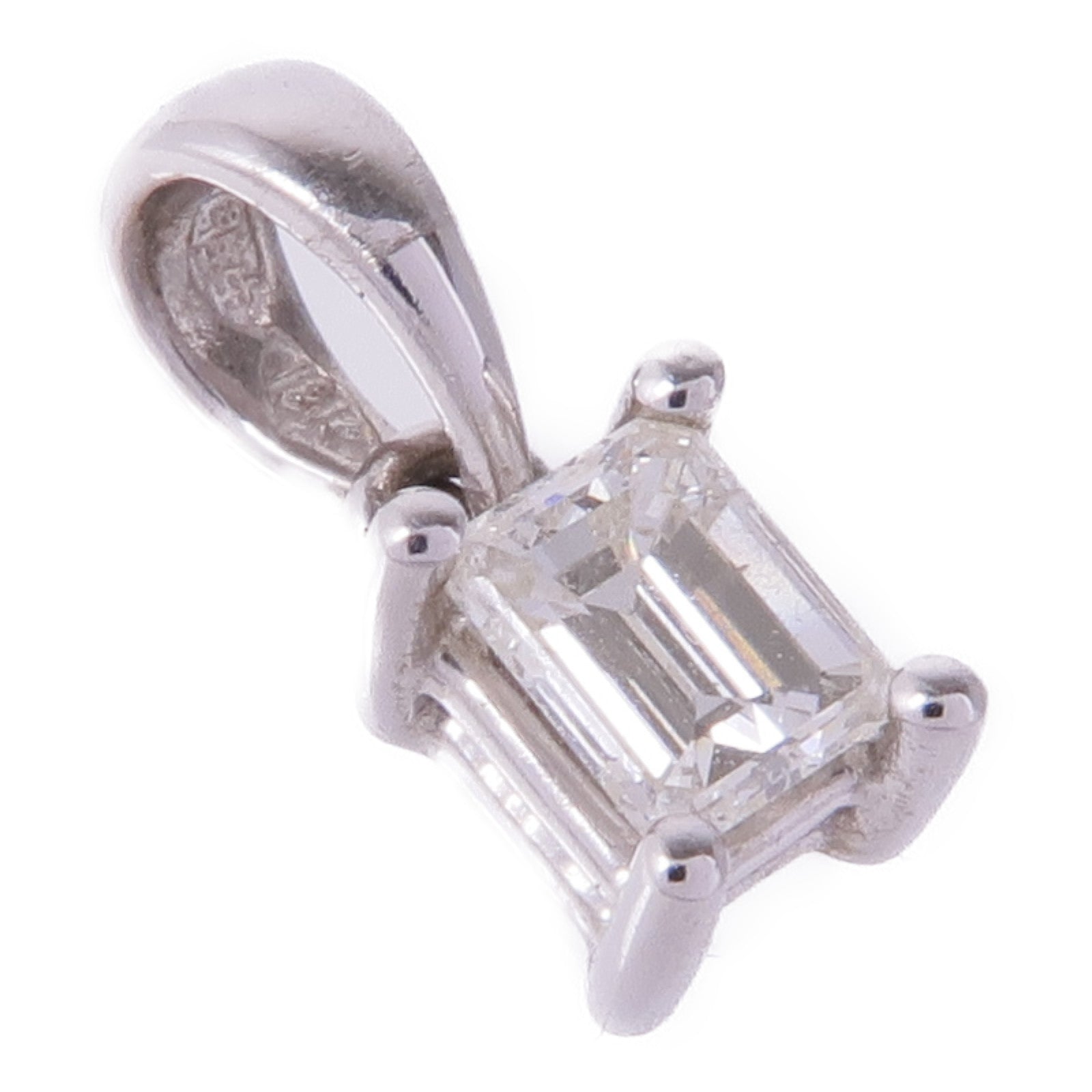 JEWELRY 18K白金Diamond Pendant Top鑽石吊墜