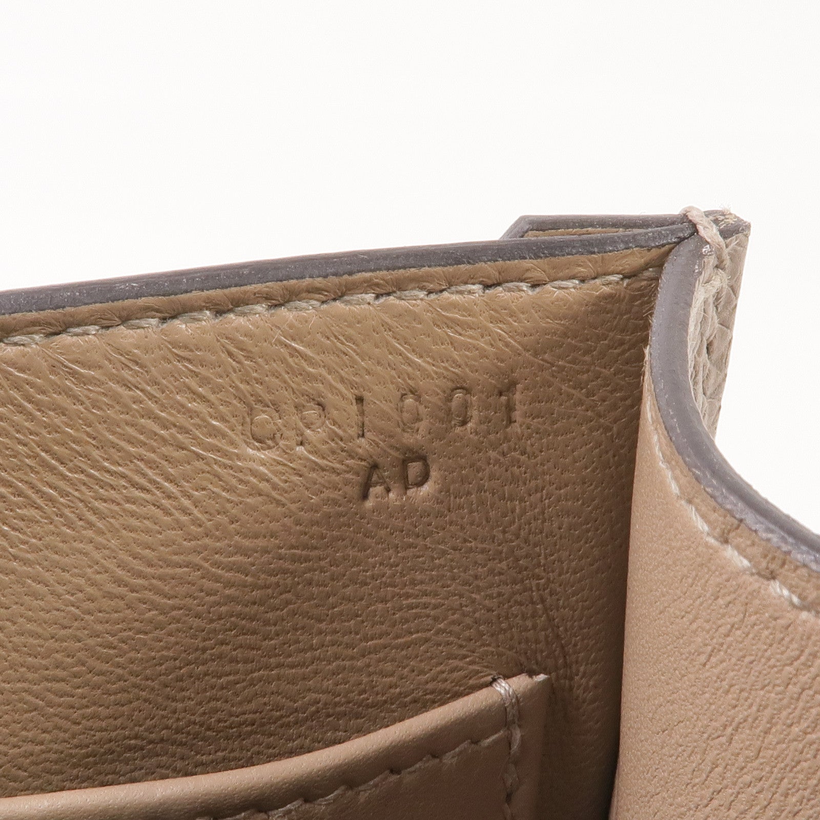 HERMES Epsom皮革Verrou 23銀扣肩背袋Gris Asphalte
