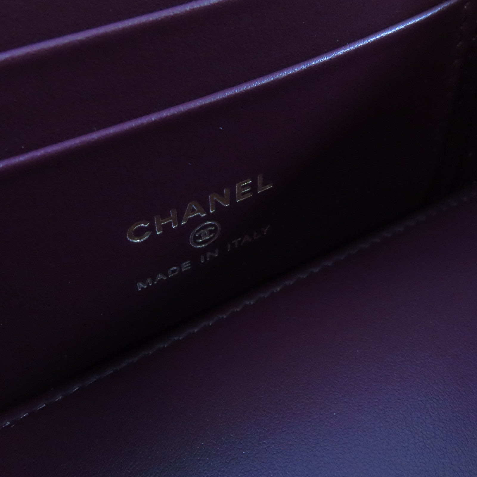 CHANEL 菱格Caviar皮革Vanity Case Chain Shoulder Bag金扣鏈帶肩背袋黑色