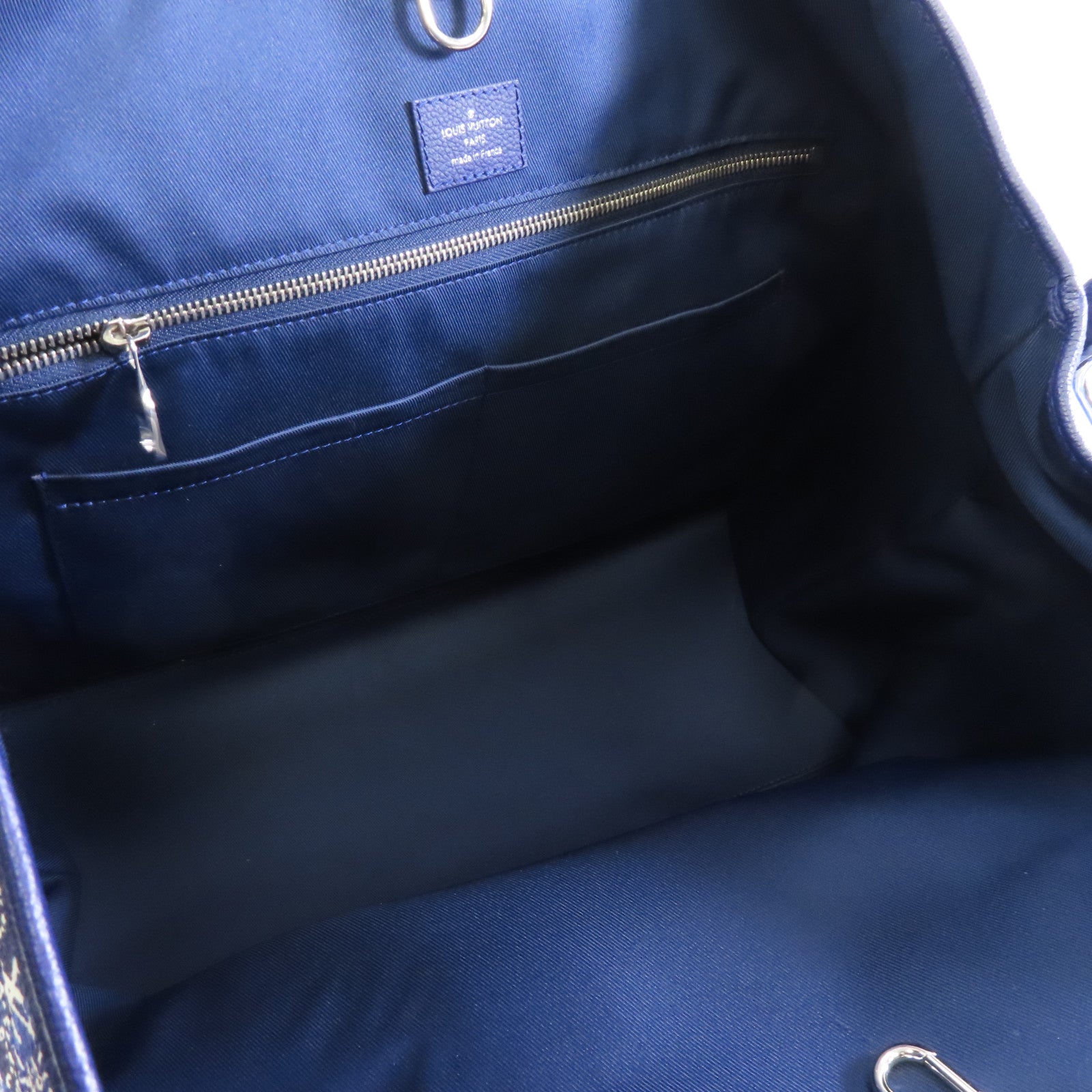 LOUIS VUITTON Monogram Bandana Tote Journey銀扣手挽袋藍色