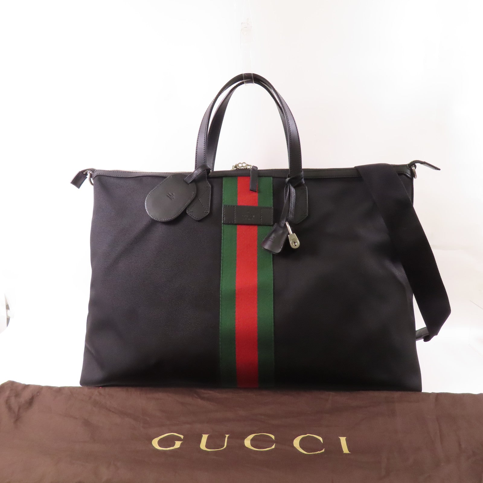GUCCI 帆布2 Way Shoulder Duffle Bag手挽肩背兩用袋