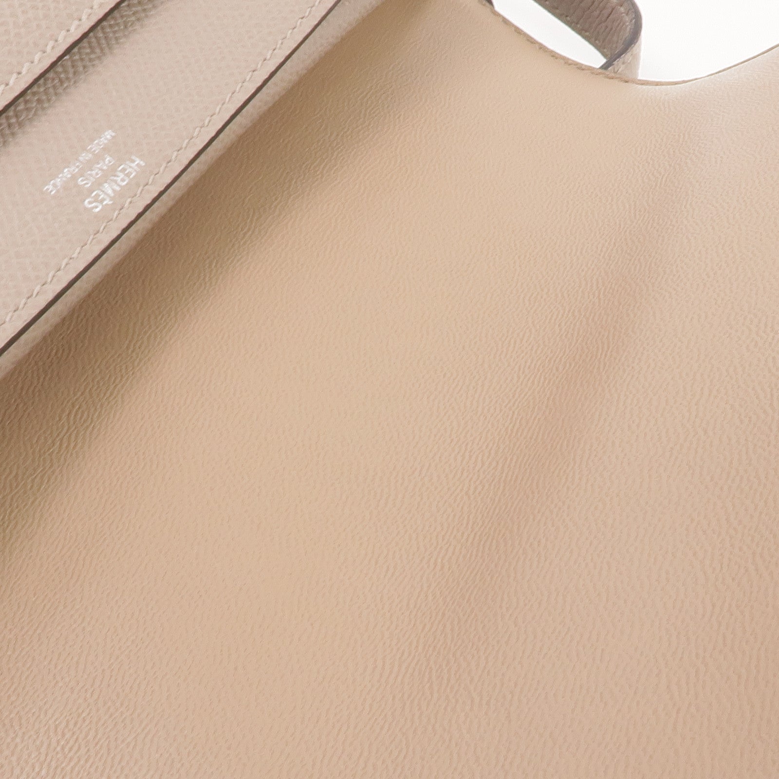 HERMES Epsom皮革Verrou 23銀扣肩背袋Gris Asphalte
