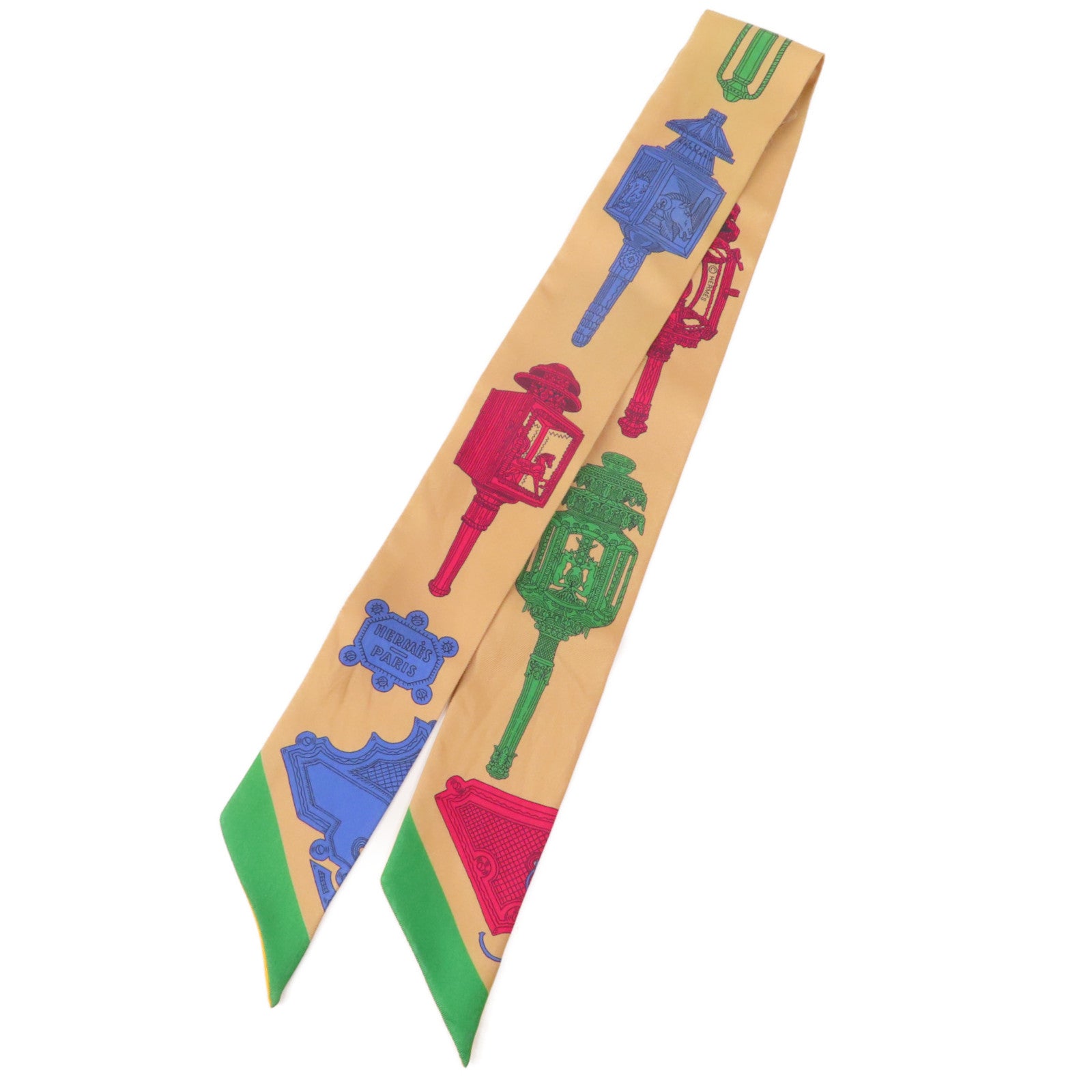 HERMES 絲質Twilly絲巾