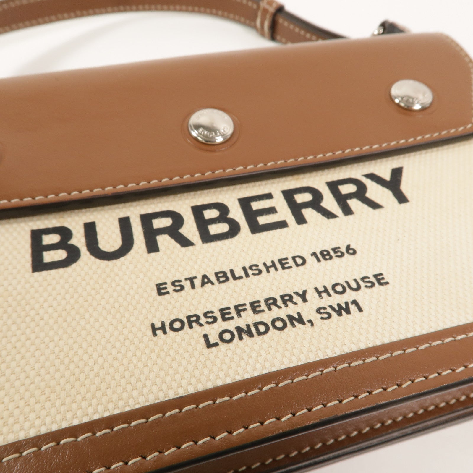 BURBERRY 帆布Shoulder Bag肩背袋