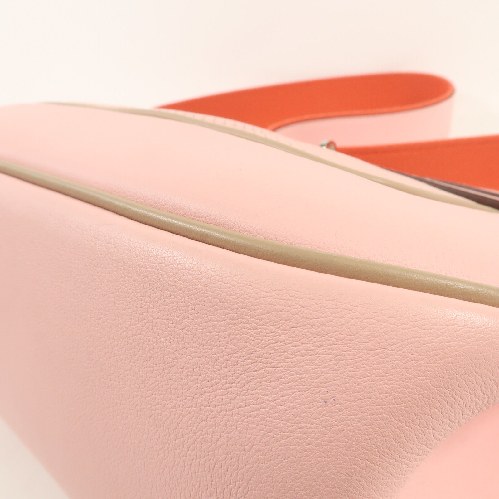 HERMES Swift皮革Berline銀扣肩背袋Rose Sakura