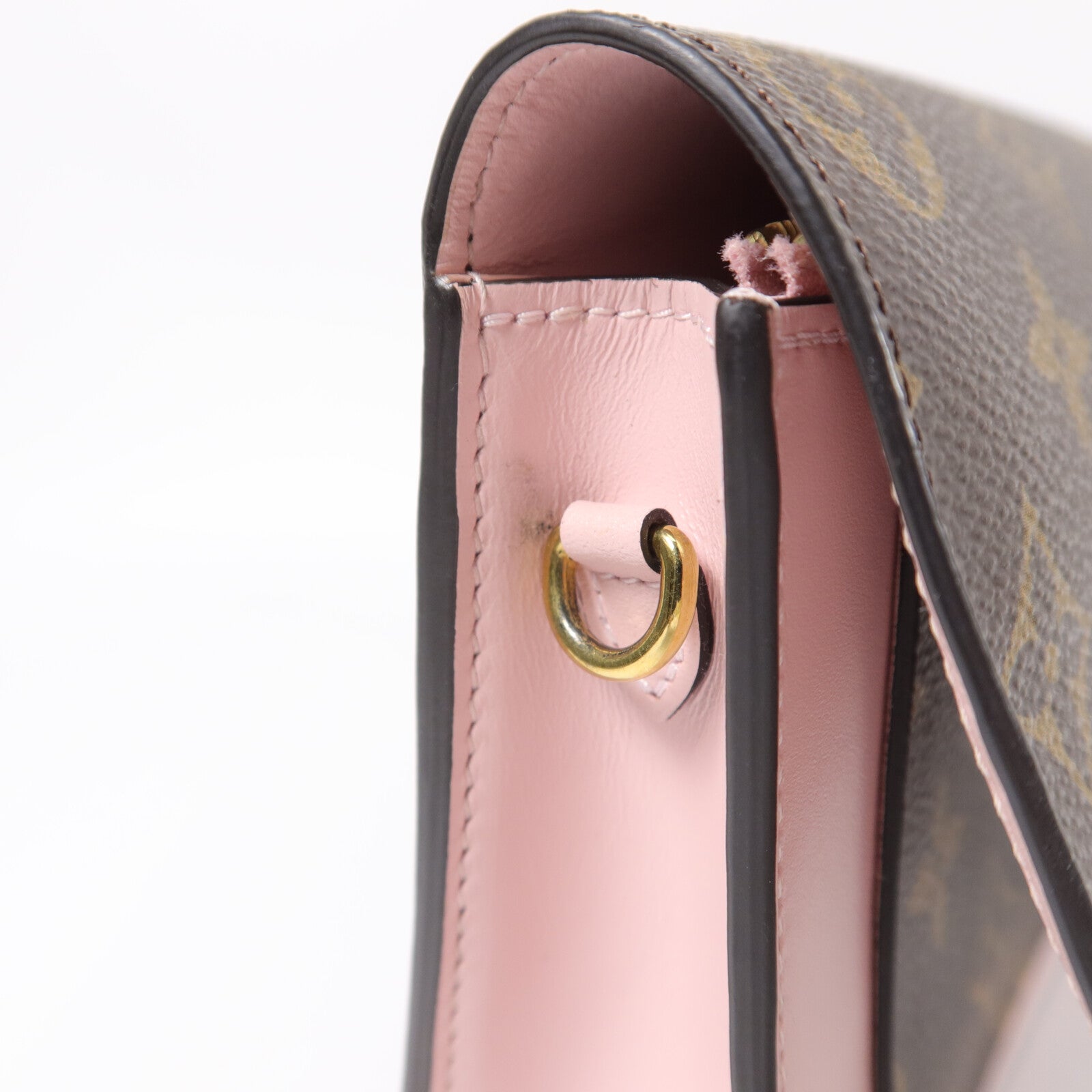 LOUIS VUITTON Monogram Flore Chain Wallet鏈帶肩背袋