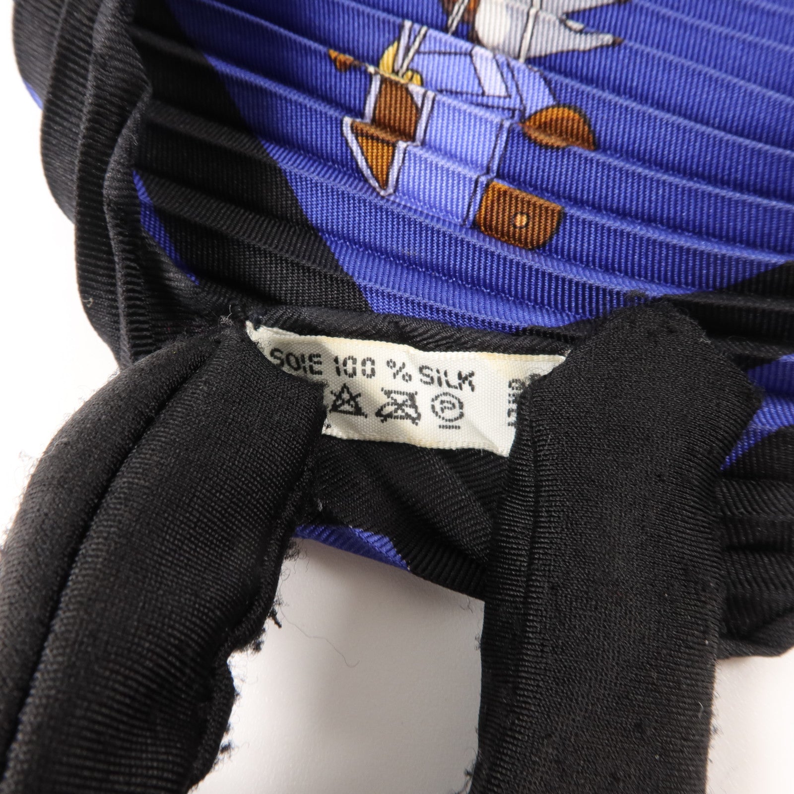 HERMES 絲質Pleated Scarf 130x45cm絲巾