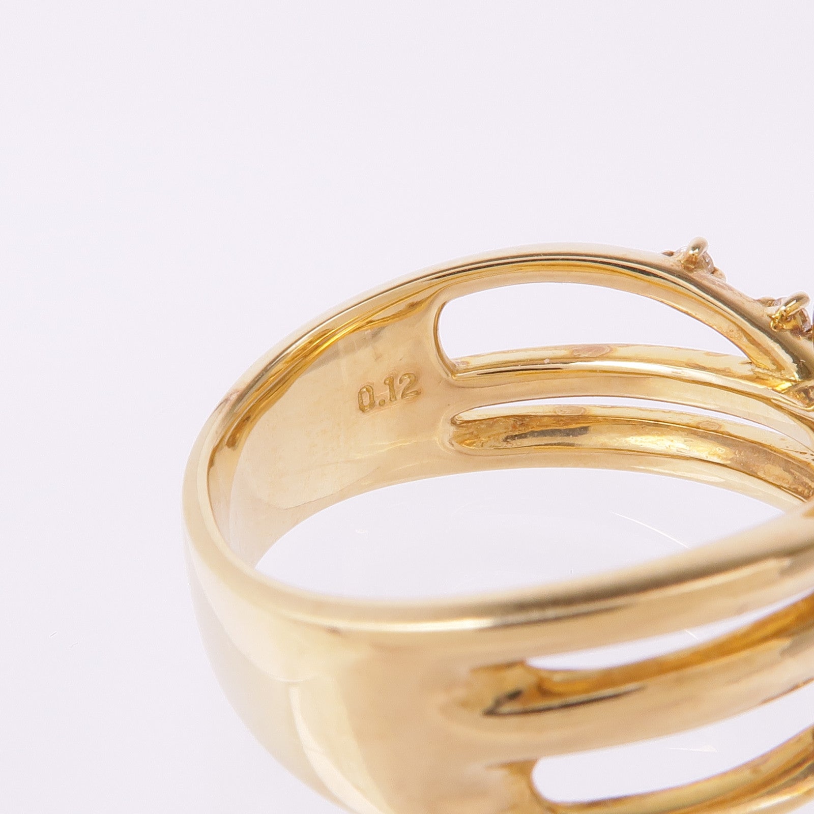 JEWELRY 18K黃金Pearl Diamond Ring珍珠/鑽石戒指US#8.25